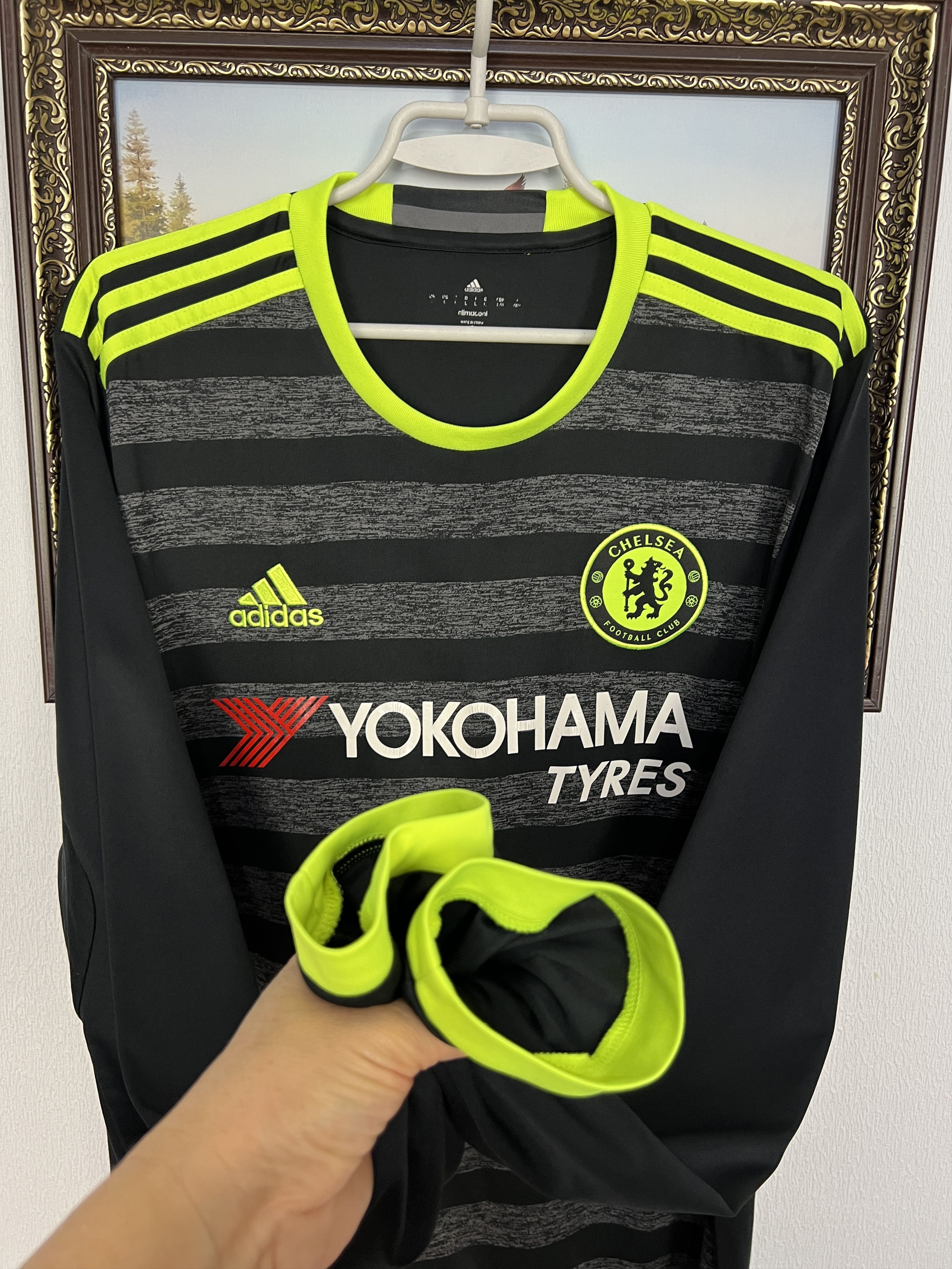 Adidas Chelsea Away football shirt Soccer Long Sleeve Jersey Trikot Size US L / EU 52-54 / 3 - 5 Thumbnail