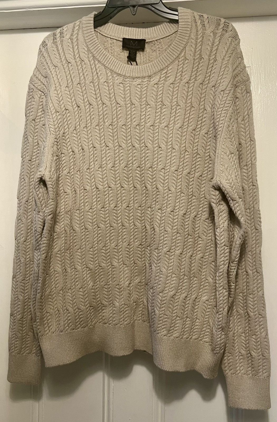 Magaschoni Authentic Magaschoni Cable Knit Sweater Cream Viscose Medium Size US M / EU 48-50 / 2 - 1 Thumbnail