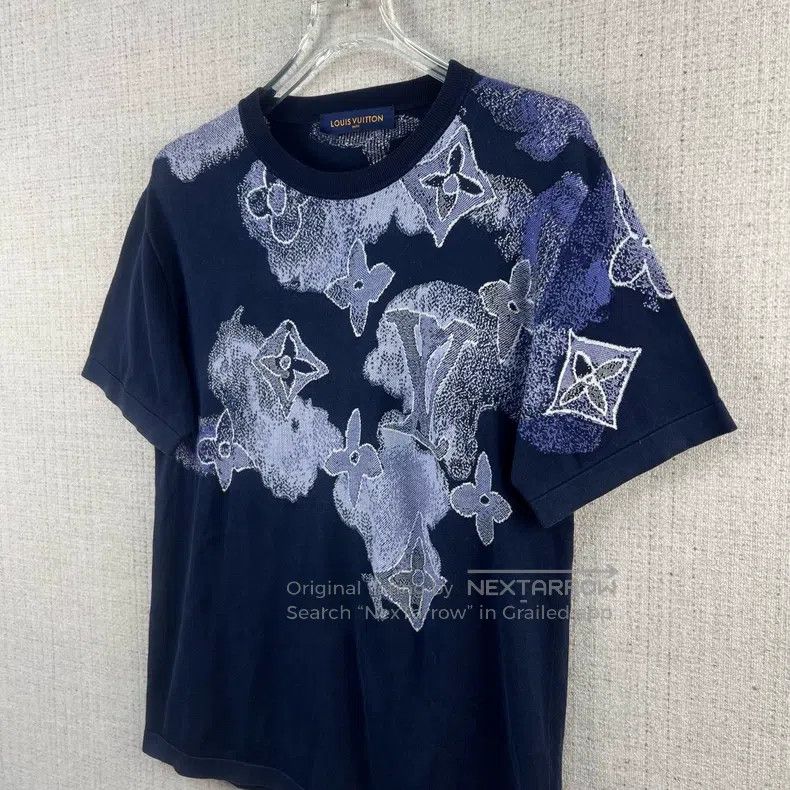 Louis Vuitton Louis Vuitton Ink rendering printed knitted short sleeves Size US M / EU 48-50 / 2 - 2 Thumbnail