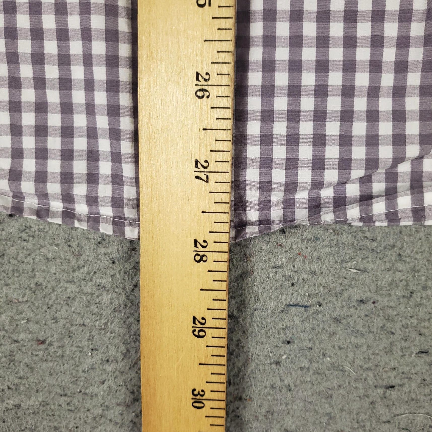 UNTUCKit UNTUCKit Shirt Mens Medium Slim Fit Long Sleeve Button-Up Check Dress Shirt Purple Mens Size 40R - 6 Thumbnail