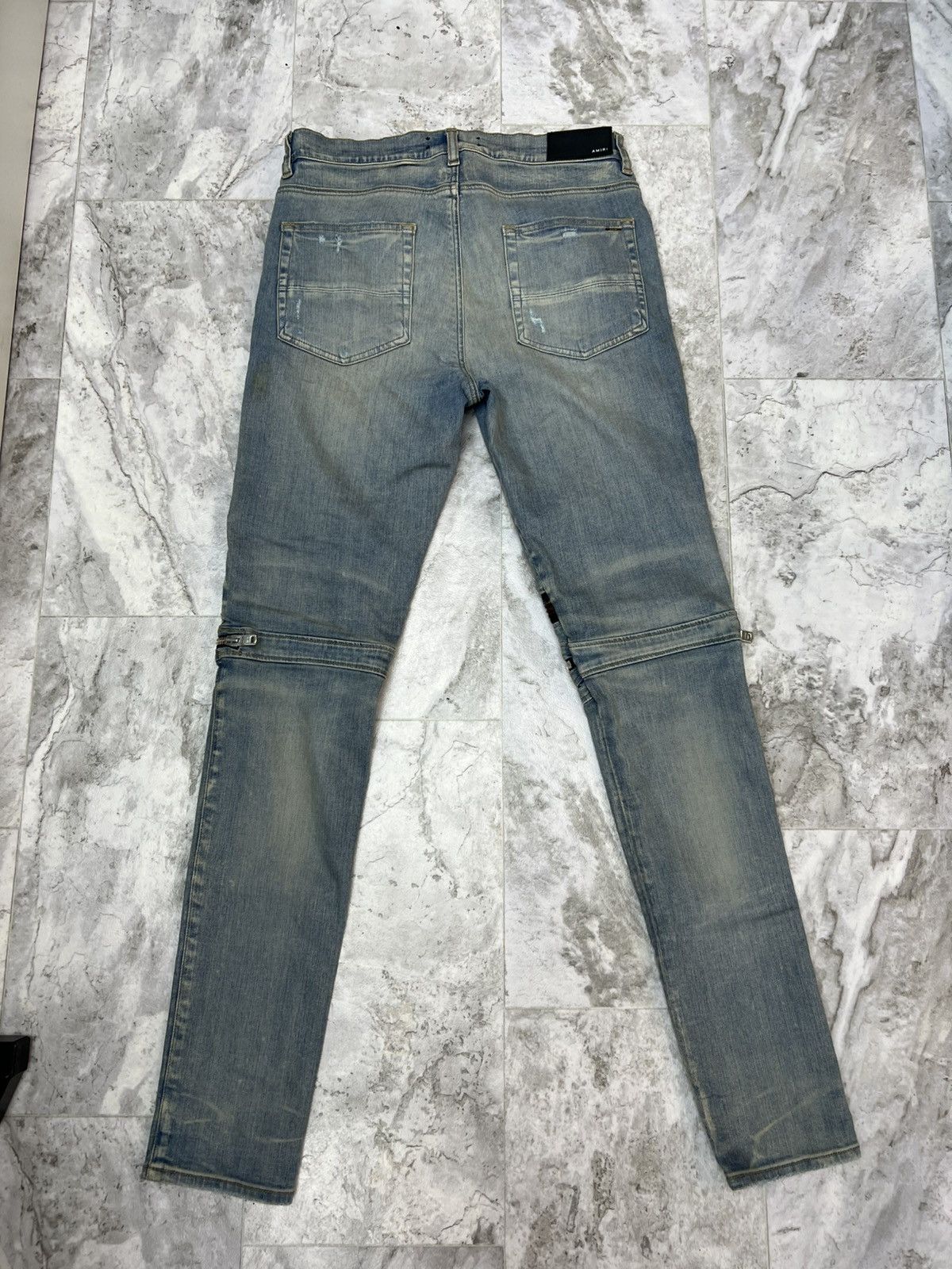 Amiri Amiri Plaid Jeans in Clay Indigo/ Orange Color Wave Size US 33 - 2 Thumbnail