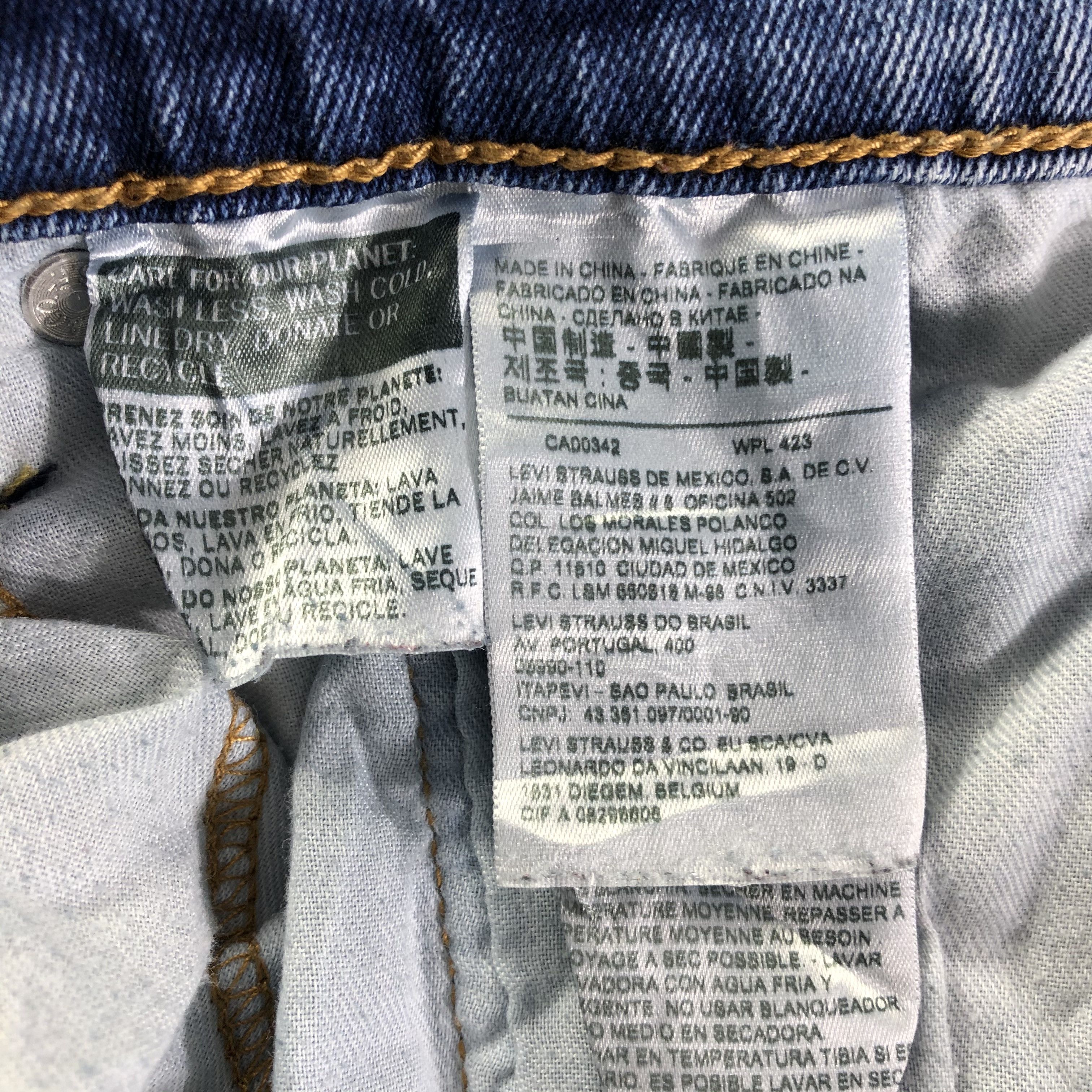 Levi's Vintage Blue Wash Levis 507 Jeans-J4503 Size US 34 / EU 50 - 9 Thumbnail