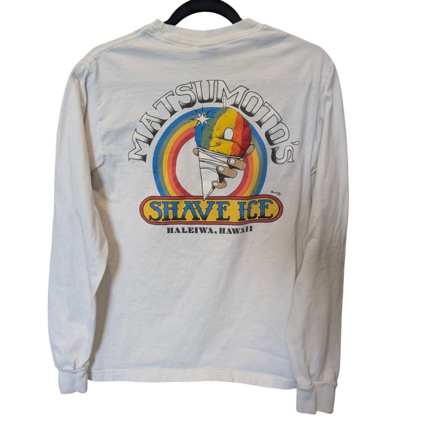 Hanes Hanes Matsumoto's Shaved Ice Hawaii Sparkle Long Sleeve Tee Size S / US 4 / IT 40 - 1 Thumbnail