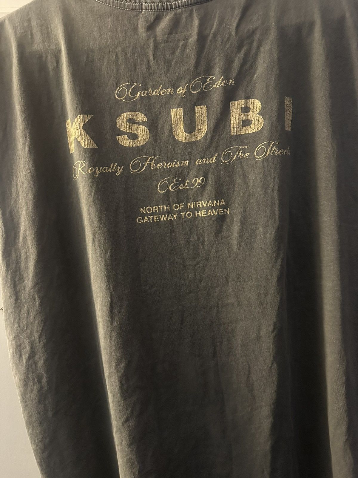 Ksubi Garden Of Eden Cutoff Sleeve Tee Size US L / EU 52-54 / 3 - 2 Thumbnail