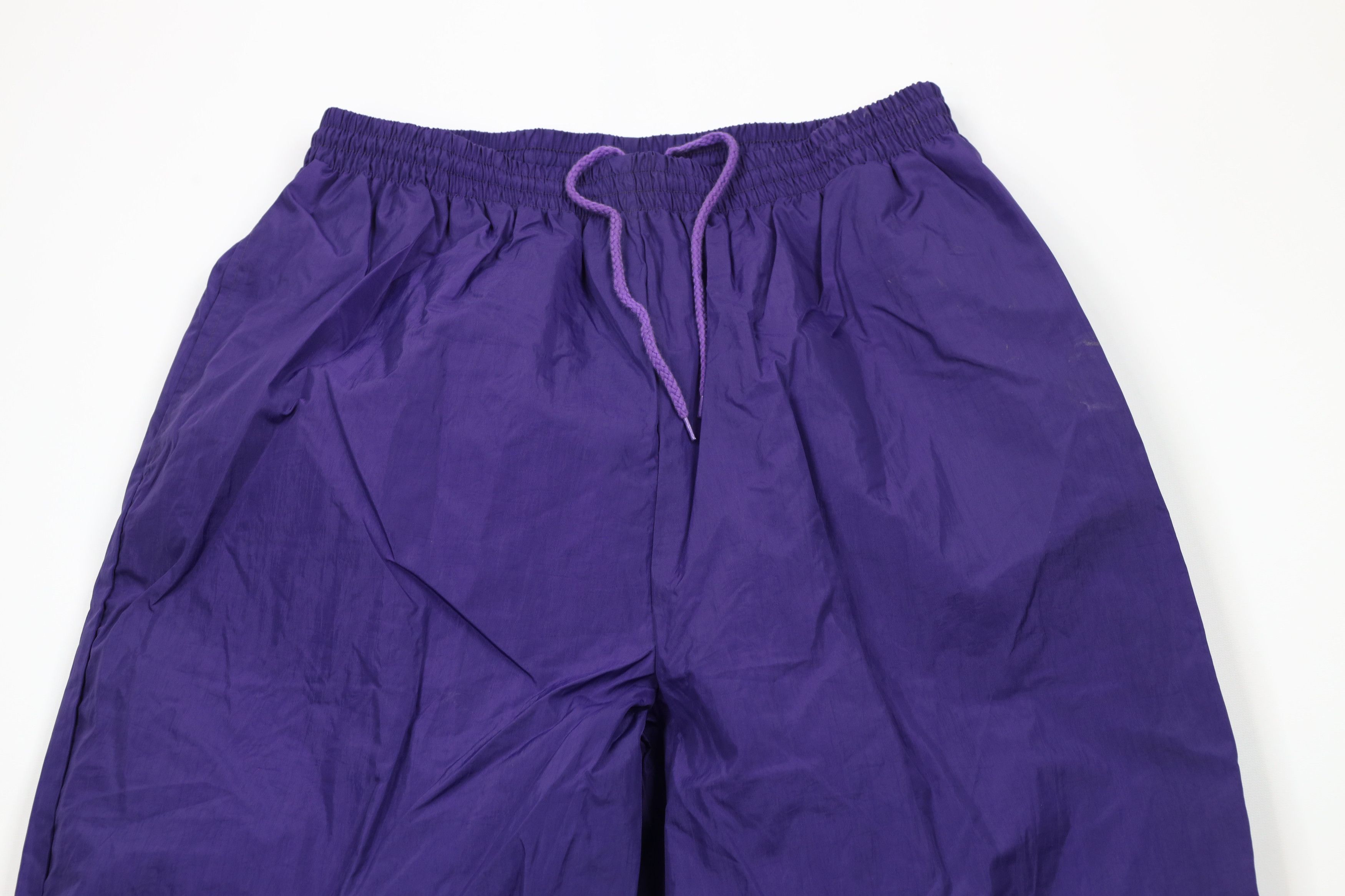 Vintage Vintage 90s Streetwear Blank Lined Windbreaker Joggers Pants Size US 36 / EU 52 - 2 Thumbnail