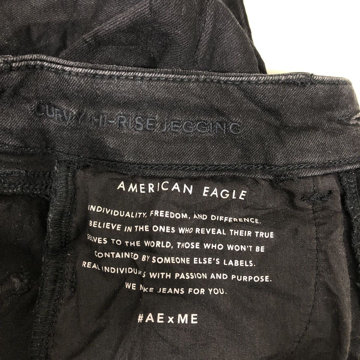 Japanese Brand 🔥RAFF SIMONS INSPIRE STYLE DESIGN DISTRESSED DENIM AMERICAN Size US 26 / EU 42 - 20 Thumbnail