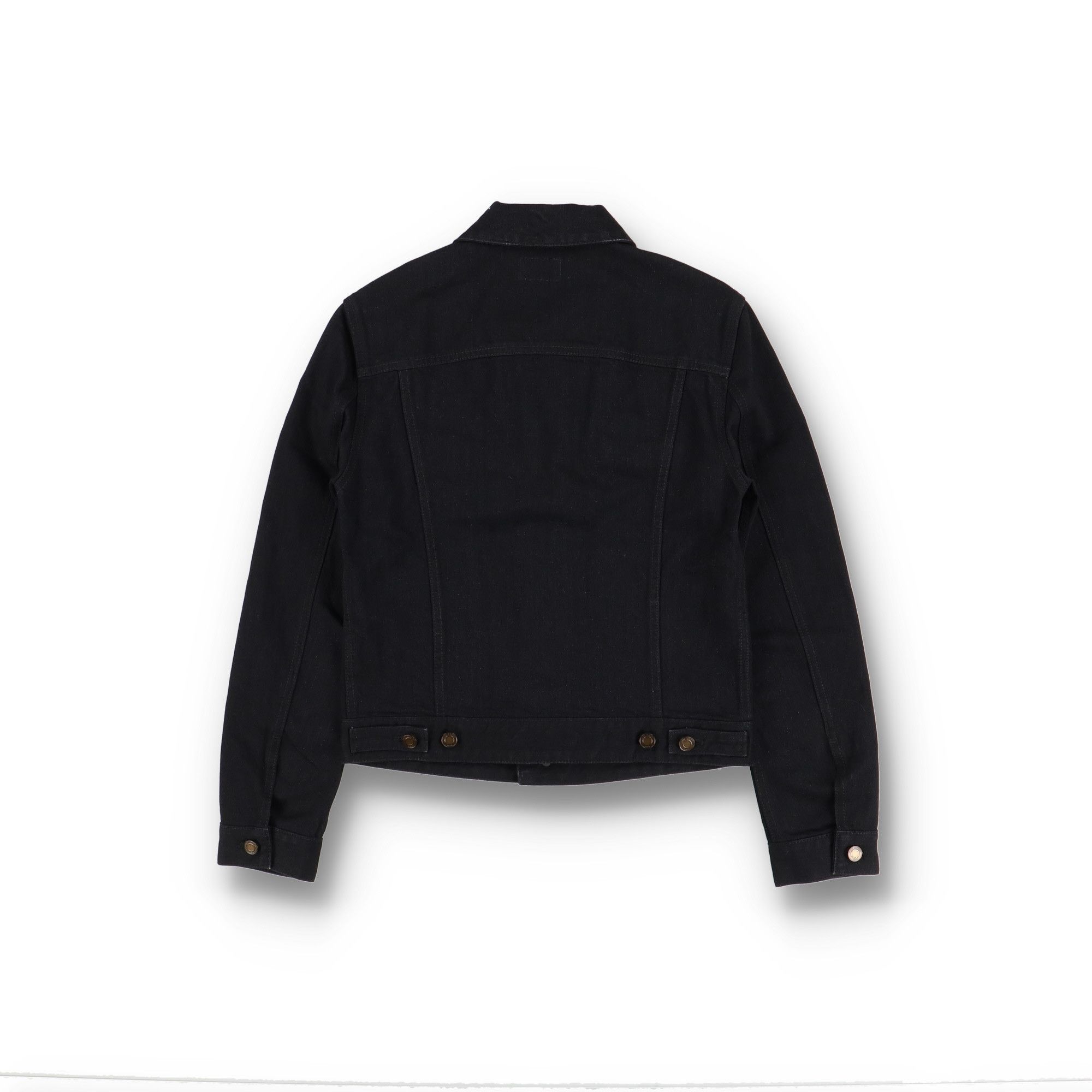 Saint Laurent Paris Black Classic Fitted Denim Trucker Jacket Size US L / EU 52-54 / 3 - 11 Thumbnail