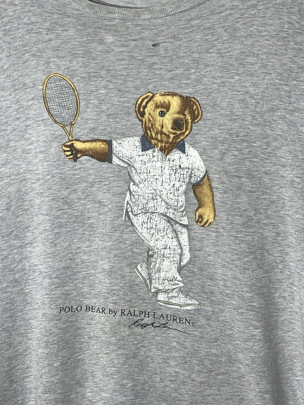 Polo Ralph Lauren × RRL Ralph Lauren × Vintage T-Shirt Polo Bear Tennis OG Vintage Size US M / EU 48-50 / 2 - 3 Thumbnail