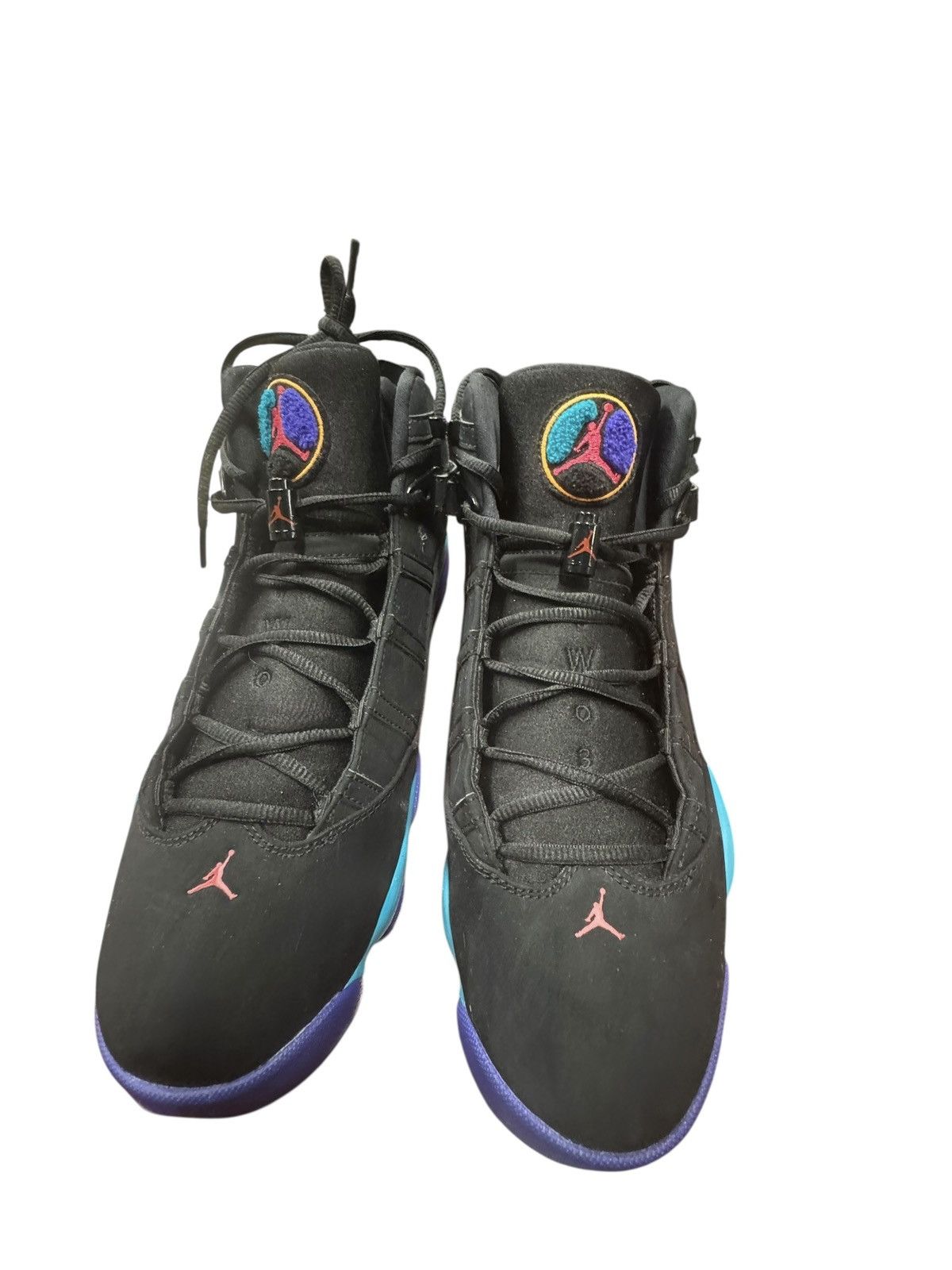 Jordan Brand Nike Jordan 6 Rings Aqua Black Red Flint Grey Mens Sz 13 Size US 13 / EU 46 - 9 Thumbnail