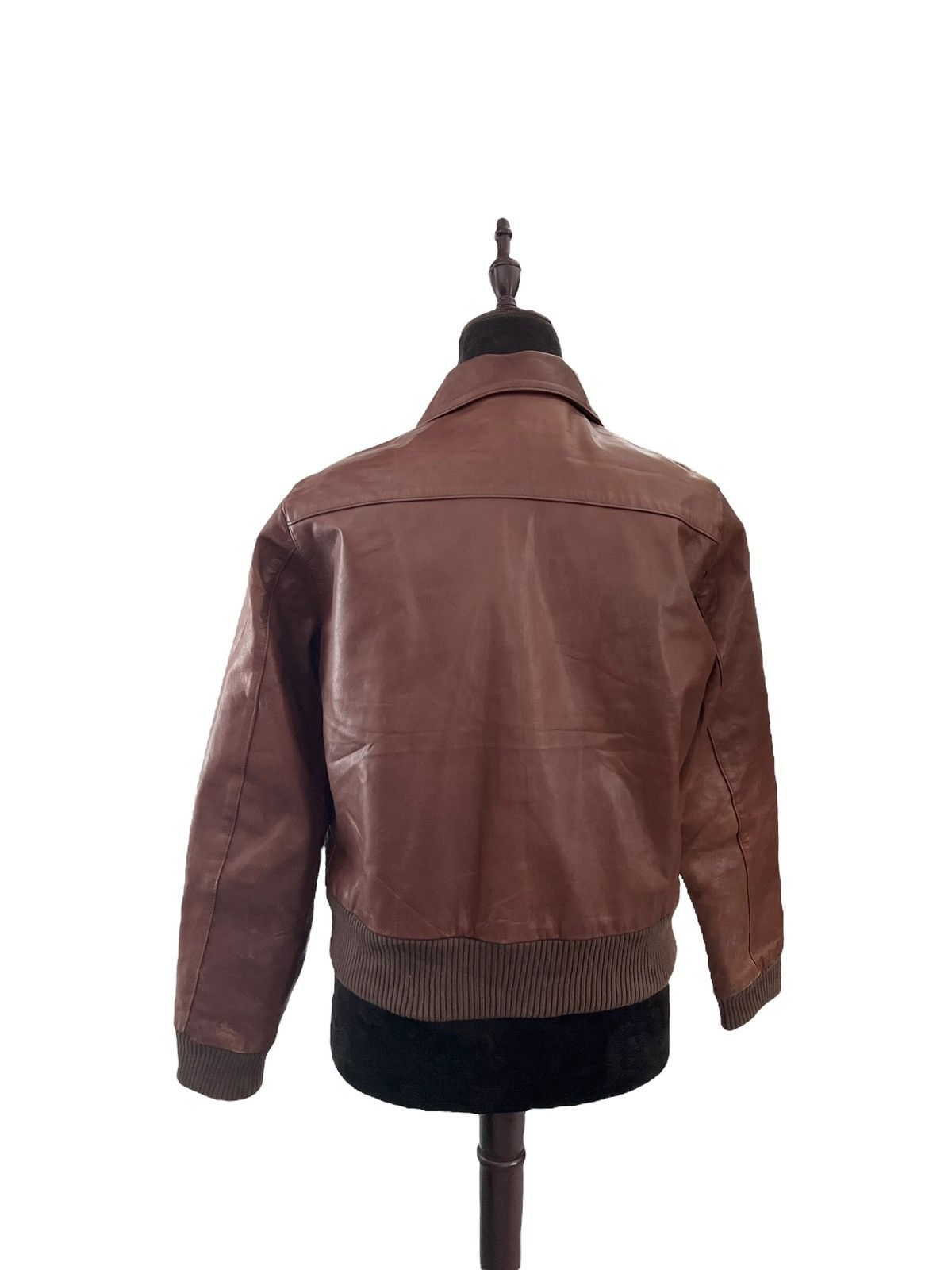 Margaret Howell MHL. Margarett Howell Aviator Leather Bomber Jacket Size S / US 4 / IT 40 - 3 Thumbnail