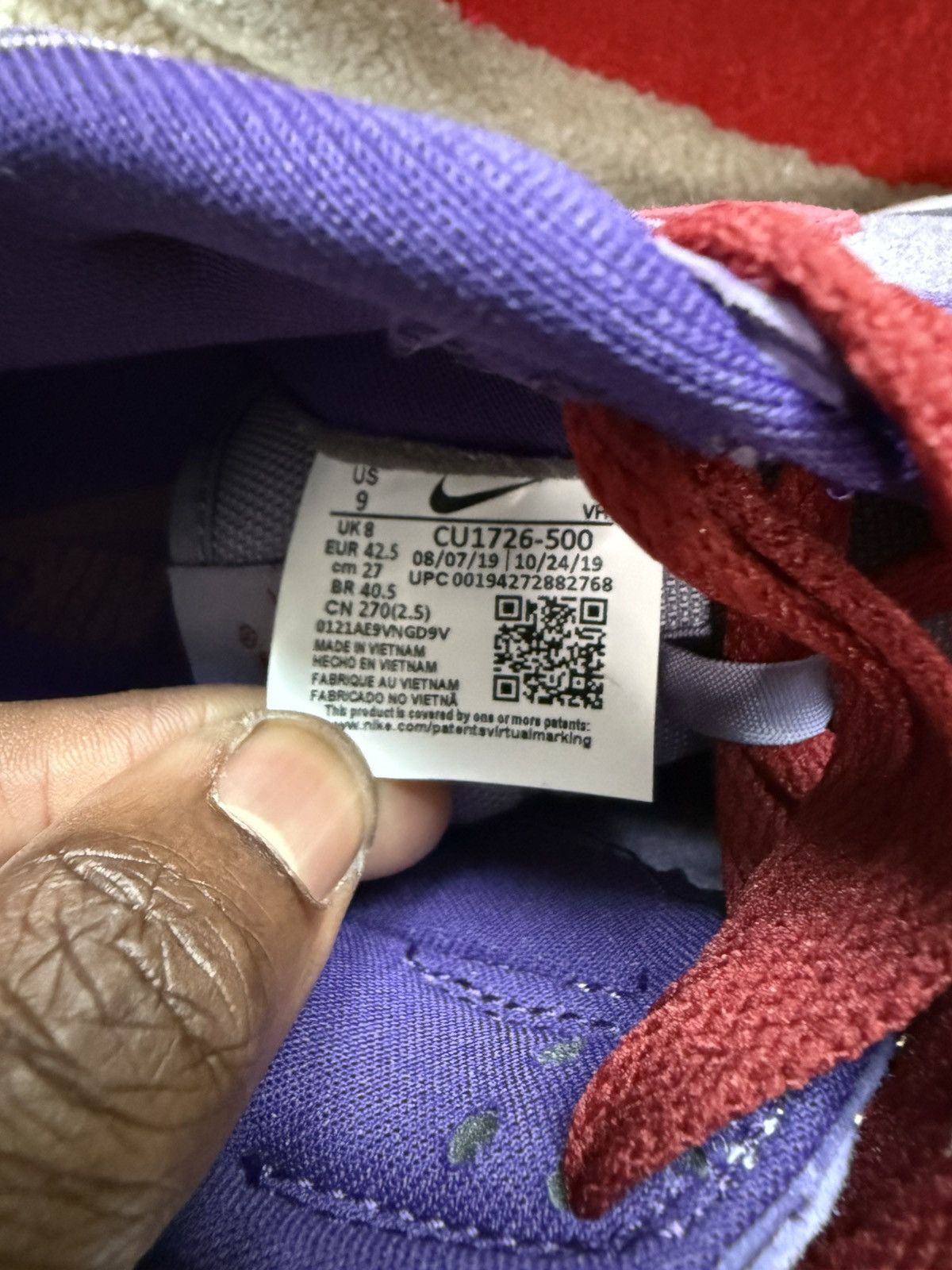 Nike Nike Dunk Plum Low Size US 9 / EU 42 - 8 Thumbnail