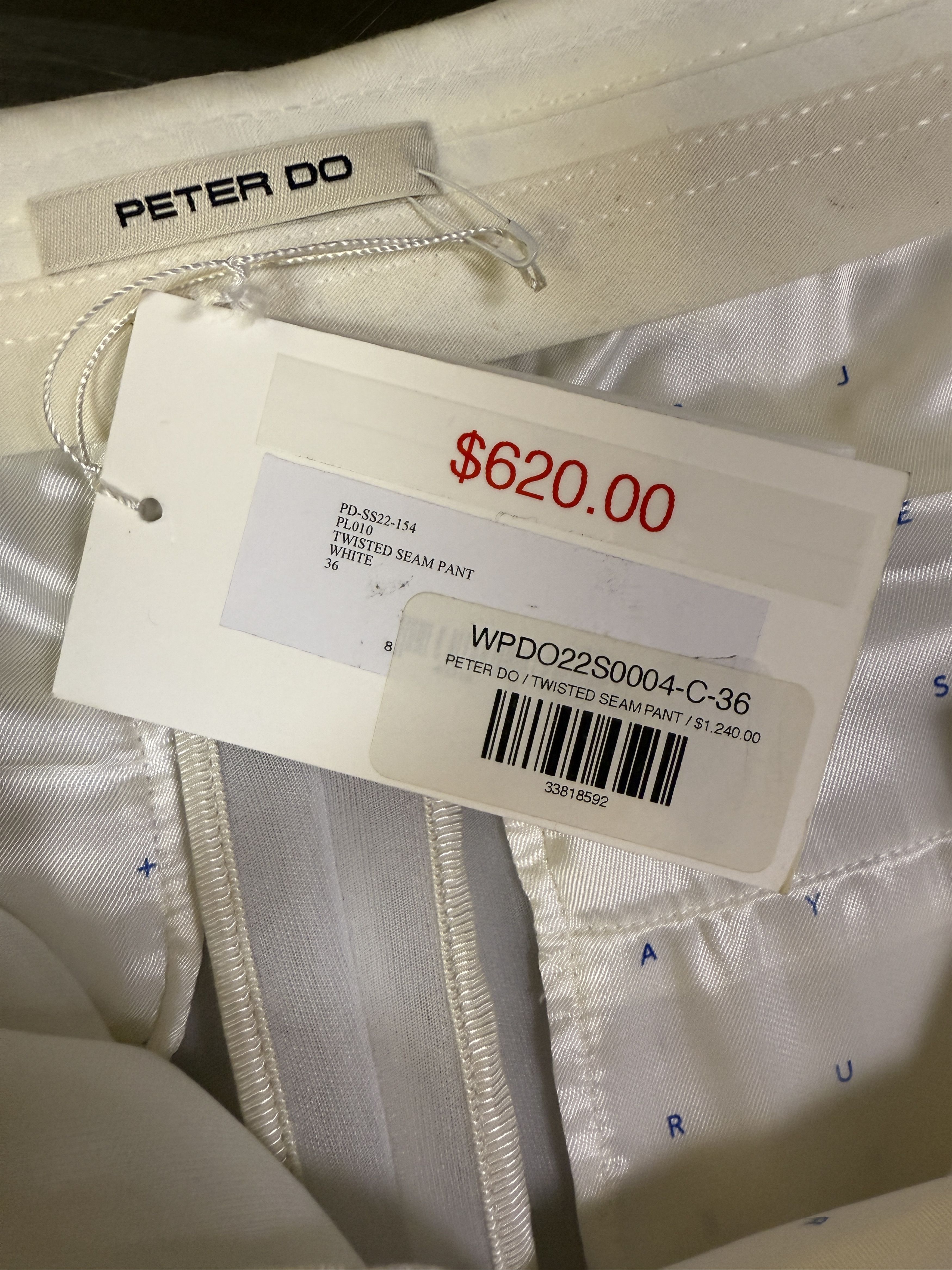 Peter Do $1240 Peter Do Twisted Seam Pants Size 25" / US 0 / IT 36 - 10 Thumbnail