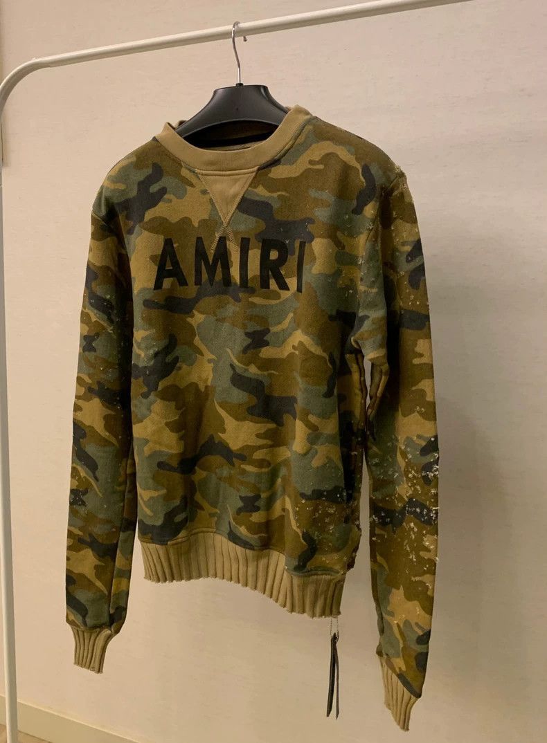 Amiri Amiri Camouflage Shotgun Cave Sweater-2506 Size US M / EU 48-50 / 2 - 2 Thumbnail