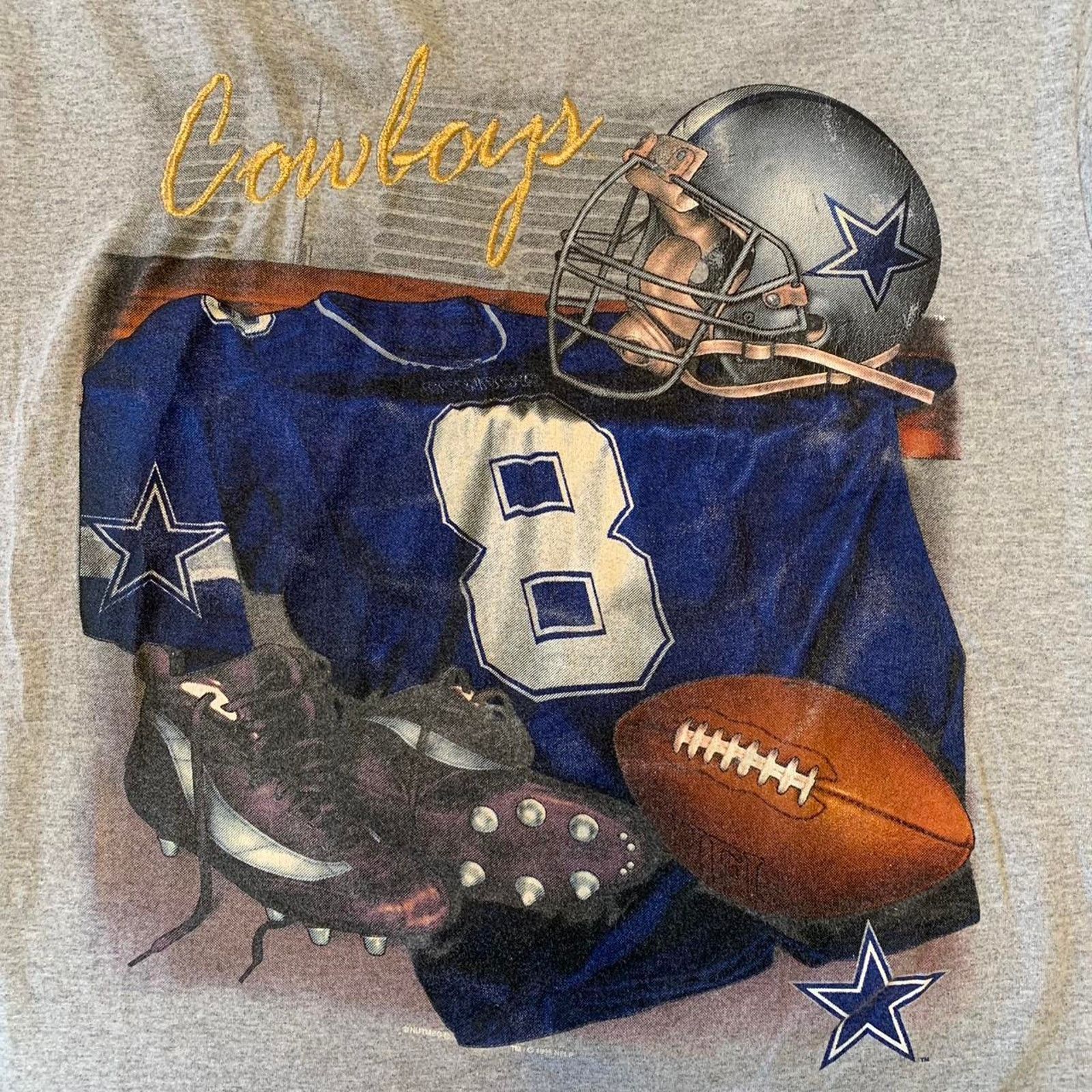 Lee Vintage 90s Lee Sport Dallas Cowboys T-shirt Size US L / EU 52-54 / 3 - 3 Thumbnail