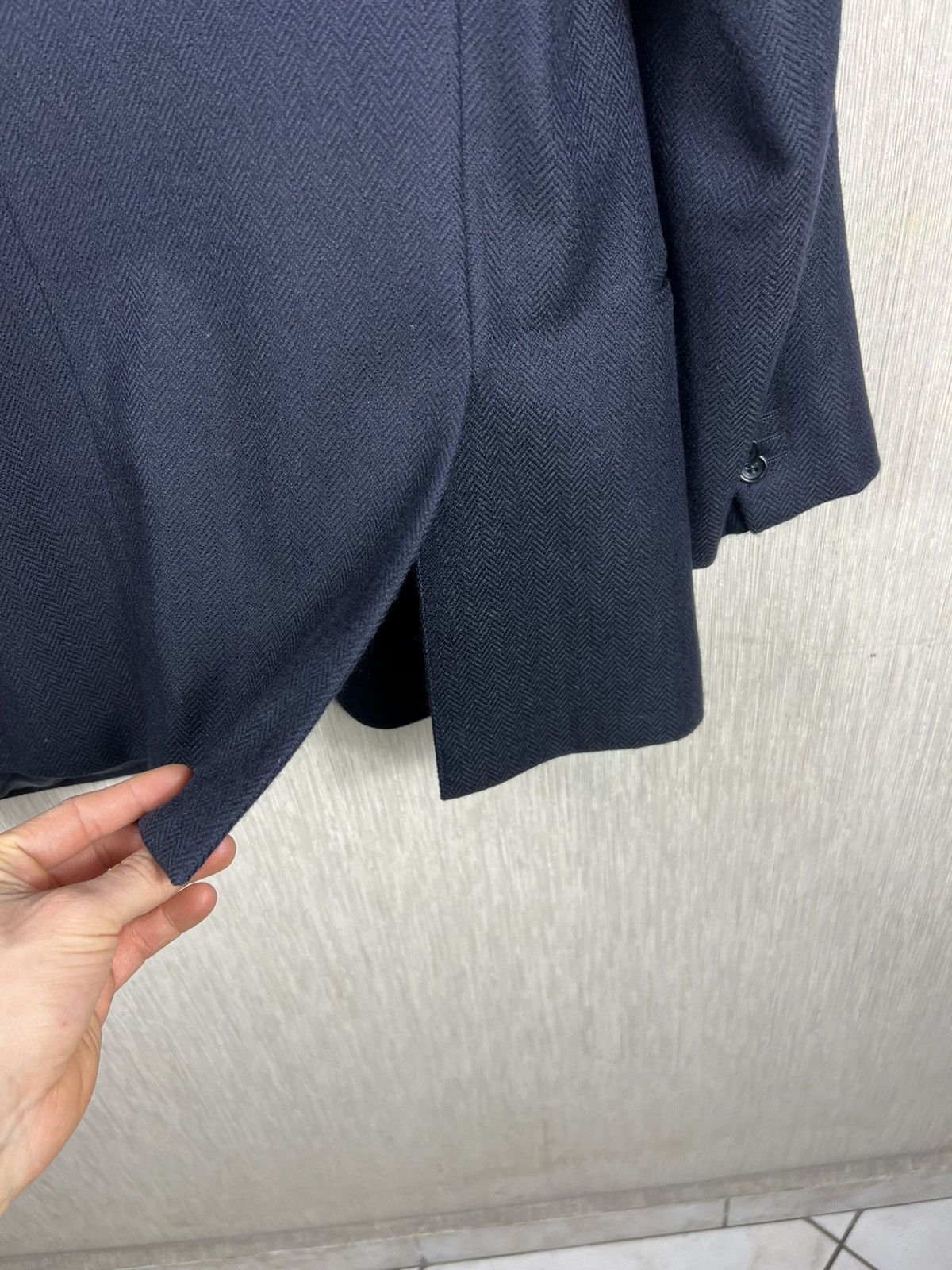 Armani Collezioni Giorgio Armani Collezioni wool herringbone blazer jacket Size US M / EU 48-50 / 2 - 14 Thumbnail