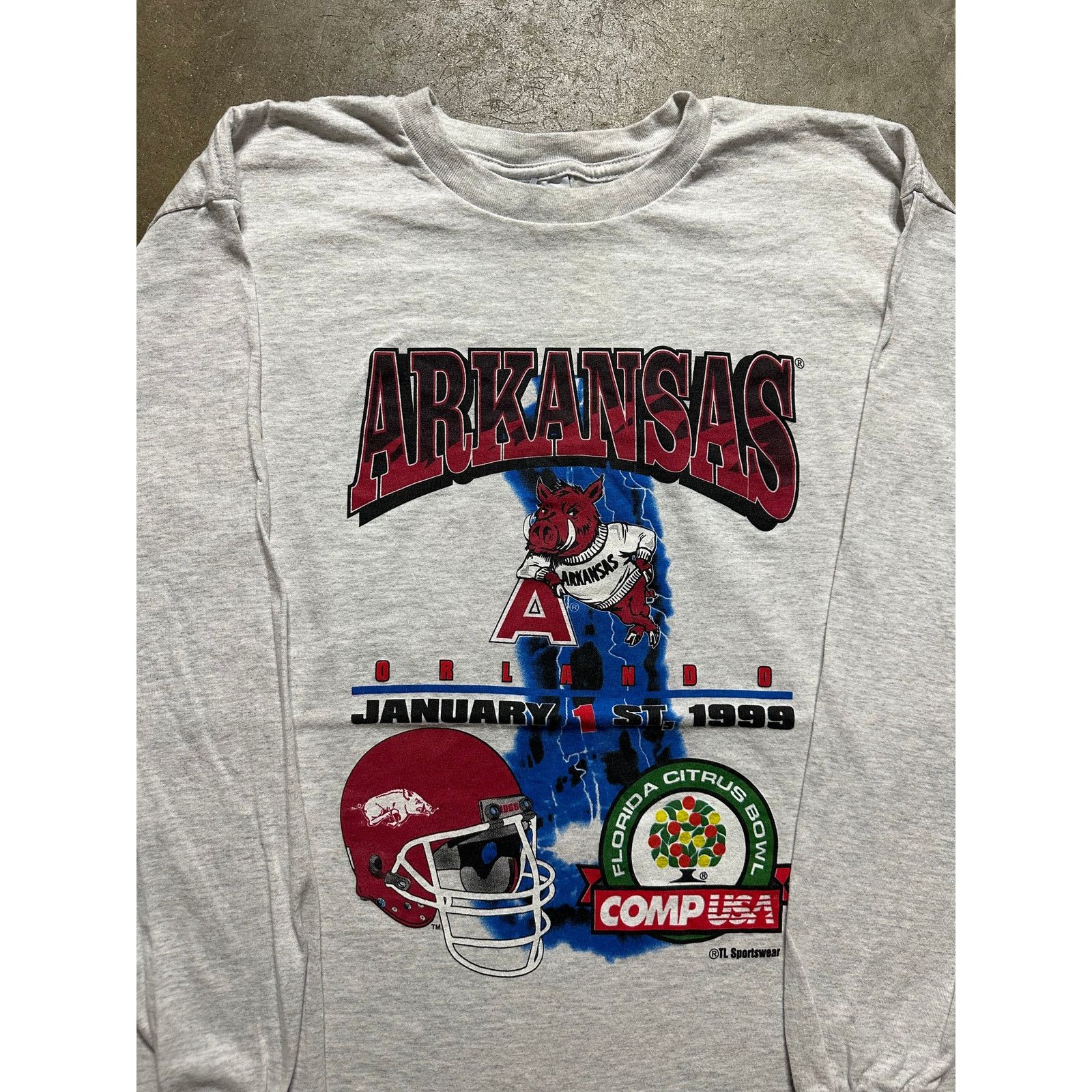 NCAA × Vintage Vintage Arkansas Razorbacks 1999 Citrus Bowl Long Sleeve Tee Size US L / EU 52-54 / 3 - 2 Thumbnail