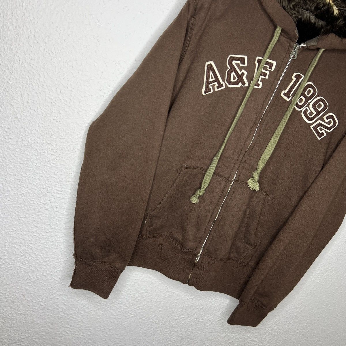Abercrombie & Fitch If Six Was Nine Styled Fur Hoodie Sherpa Brown Big Logo Size US L / EU 52-54 / 3 - 2 Thumbnail