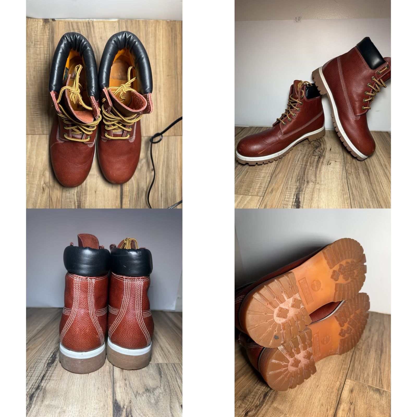 Timberland VINTAGE Timberland Football Leather Limited Edition 6 Inch Boots Mens 12 Size US 12 / EU 45 - 8 Thumbnail