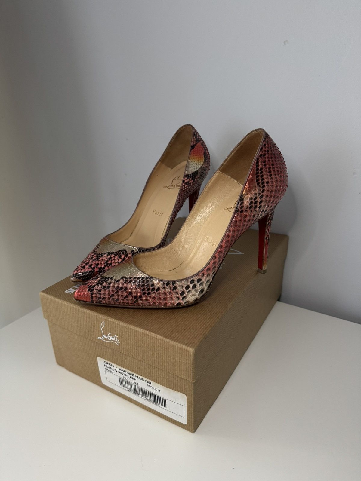 Christian Louboutin Christian Louboutin Heels Size US 7.5 / IT 37.5 - 3 Thumbnail