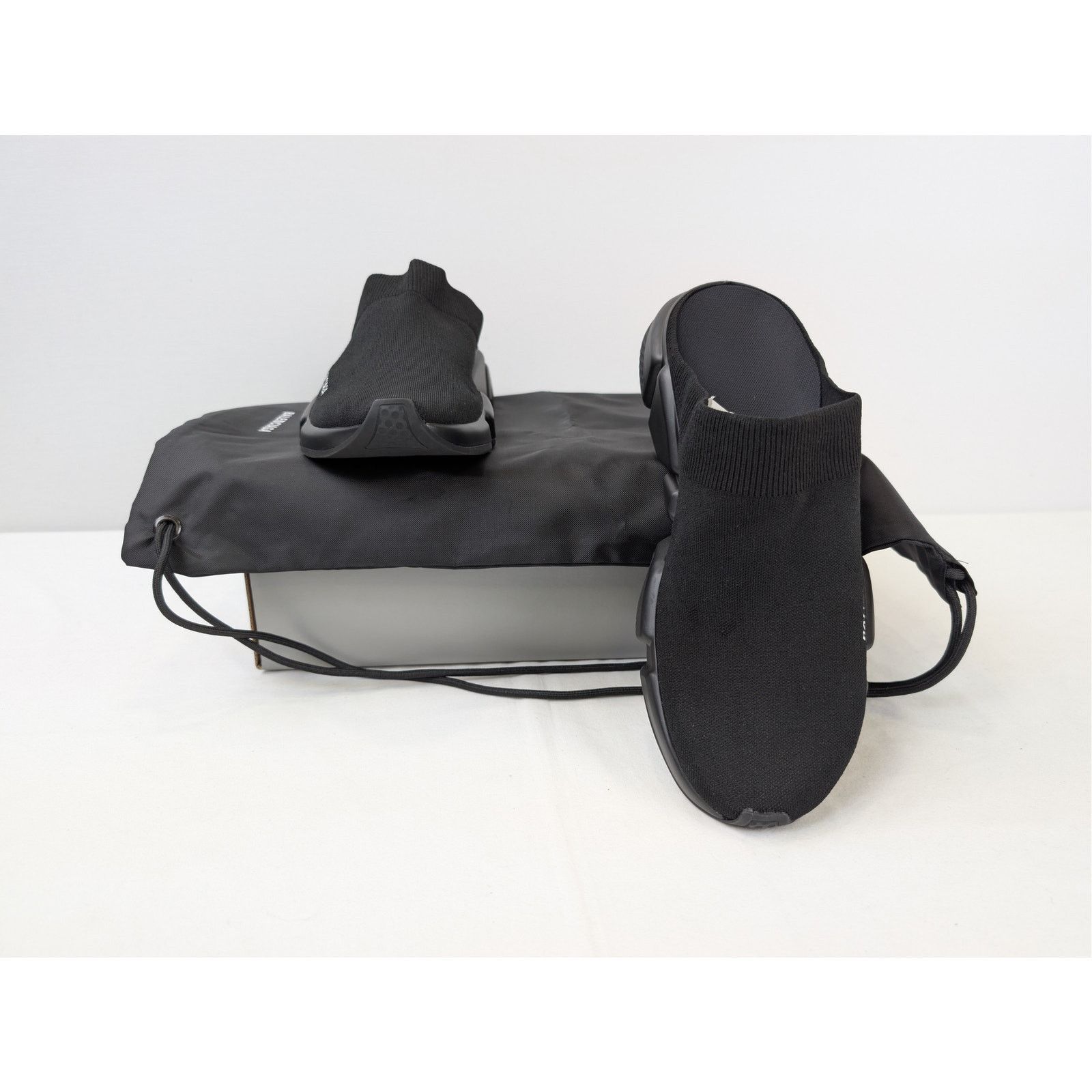 Balenciaga o1rshd1 Q:3 / New Recycled Knit/Sole Speed Mule Slipper Size US 10 / EU 43 - 19 Thumbnail