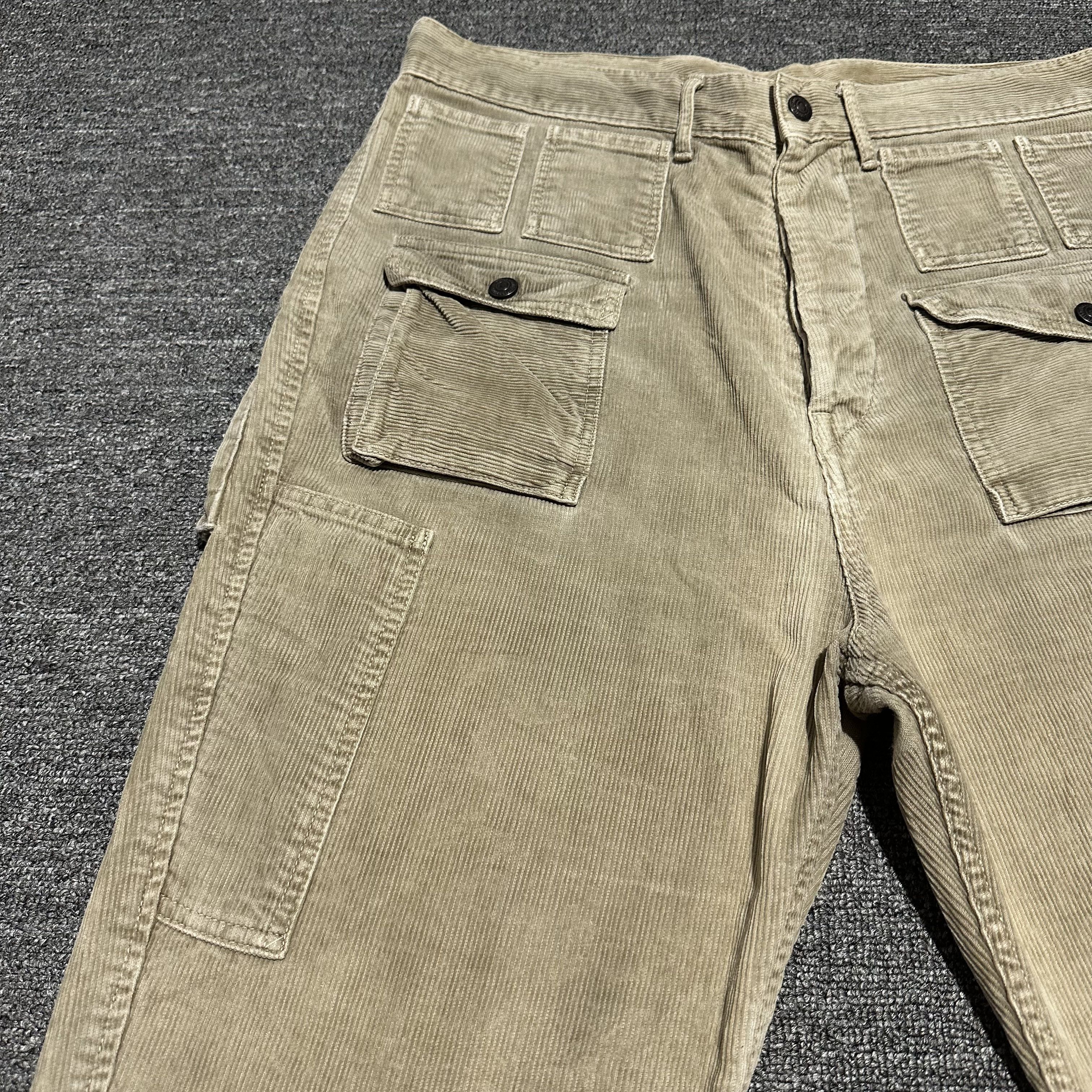 Kapital KAPITAL Corduroy Millitary 15 Multi Pockets Cargos Size US 33 - 6 Thumbnail