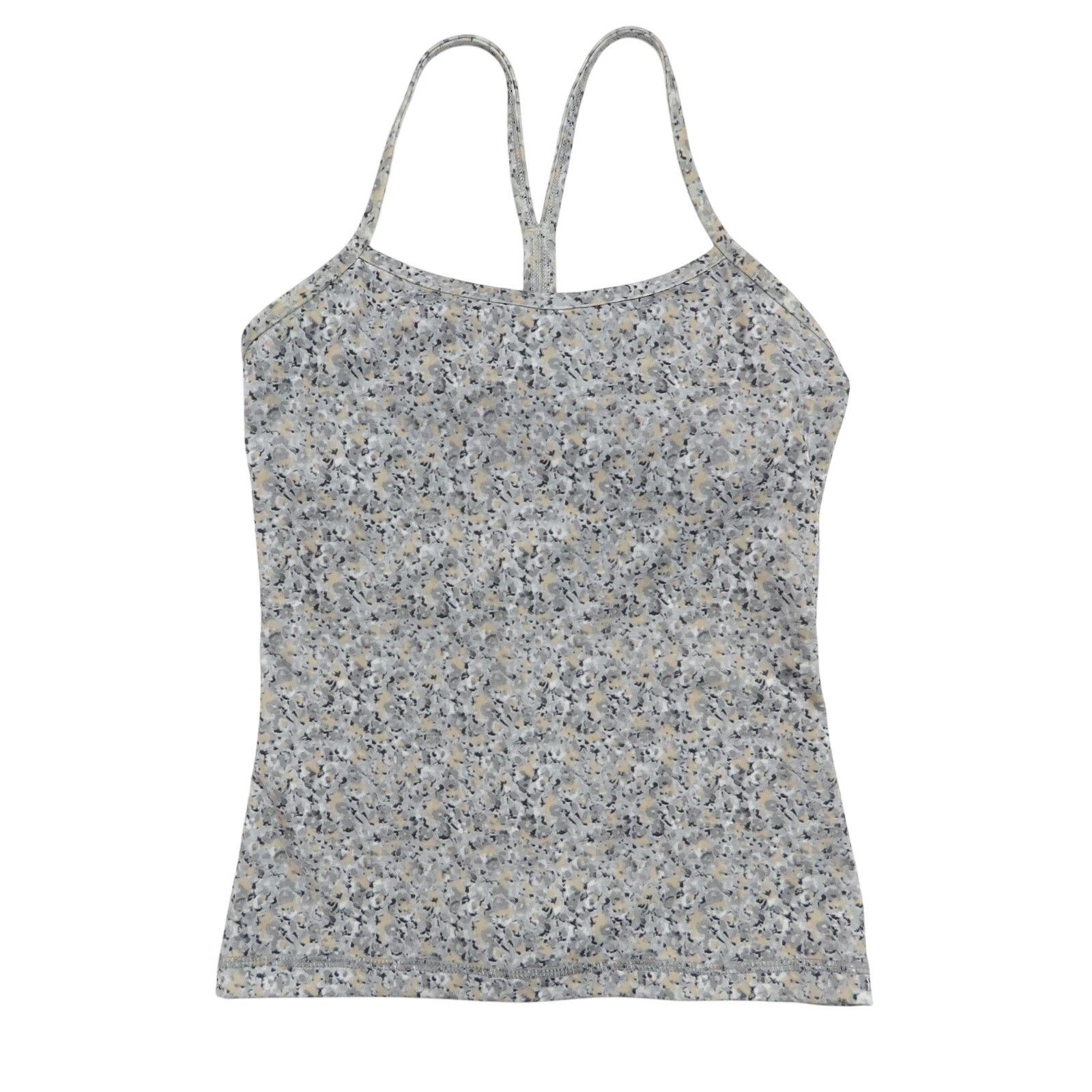 Lululemon Lululemon Gray Speckled Power Y Tank Size 4 Size S / US 4 / IT 40 - 1 Thumbnail
