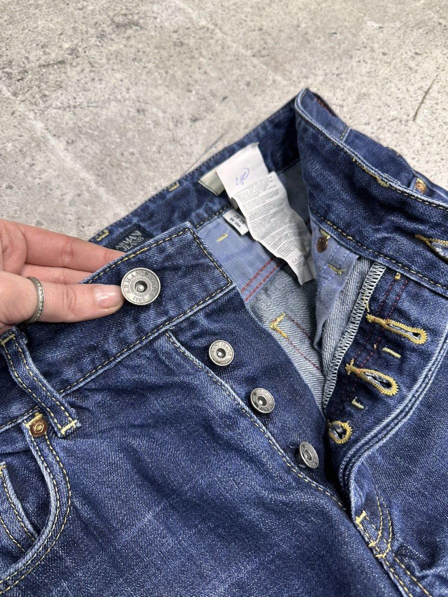Armani Armani denim pants Y2K Dolce Gabbana style Rare Cargo japan Size US 29 - 7 Thumbnail