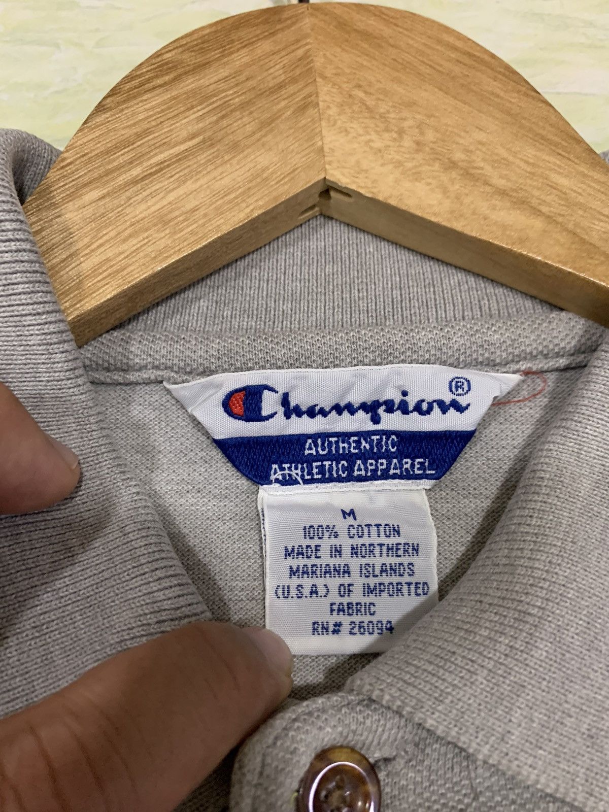 Champion Vintage 90s Atlanta Olympics Champion Grey Polo Size US M / EU 48-50 / 2 - 13 Thumbnail
