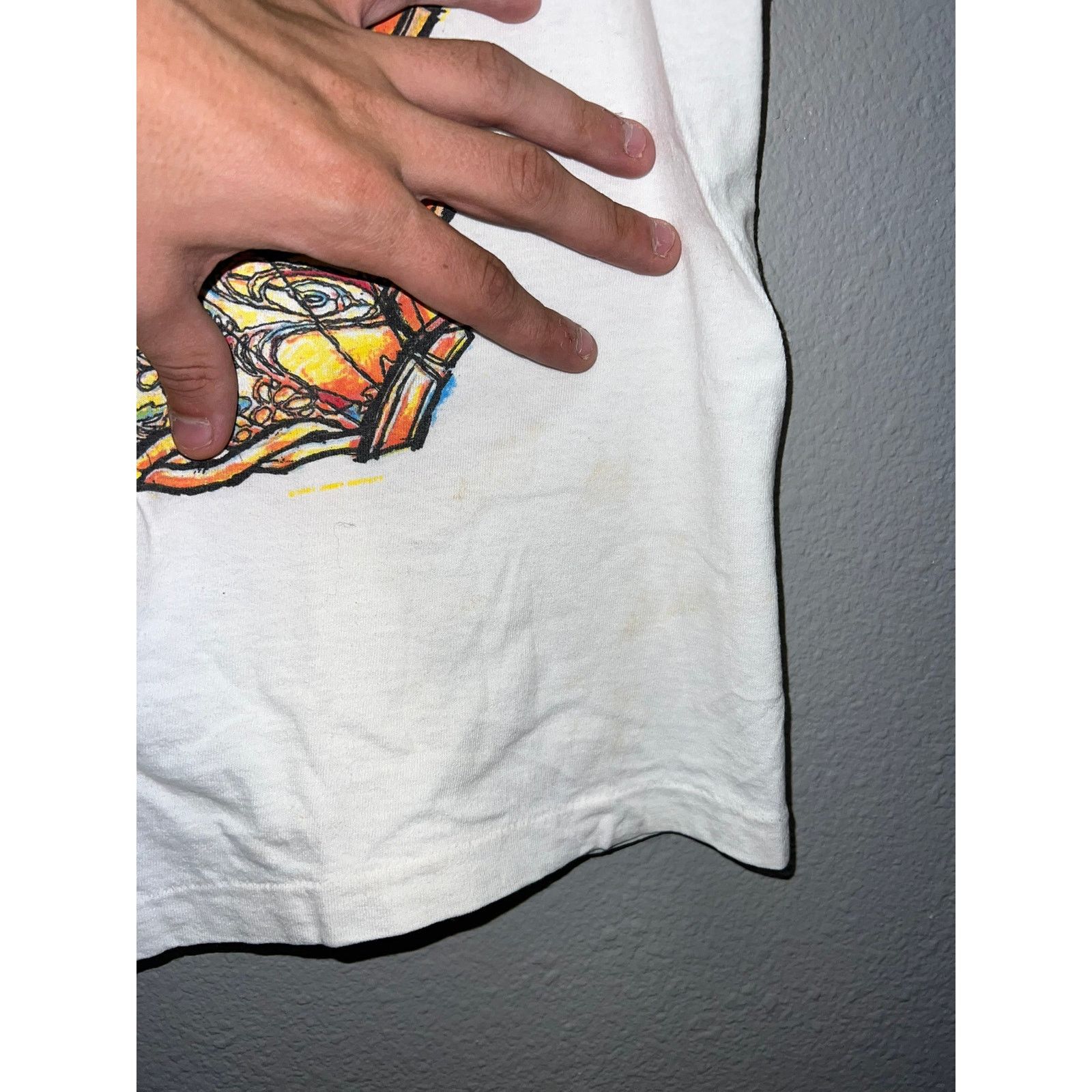 Hanes Vintage Jimmy Buffet The Outpost Tour Shirt Concert 90s VTG Size US L / EU 52-54 / 3 - 8 Thumbnail
