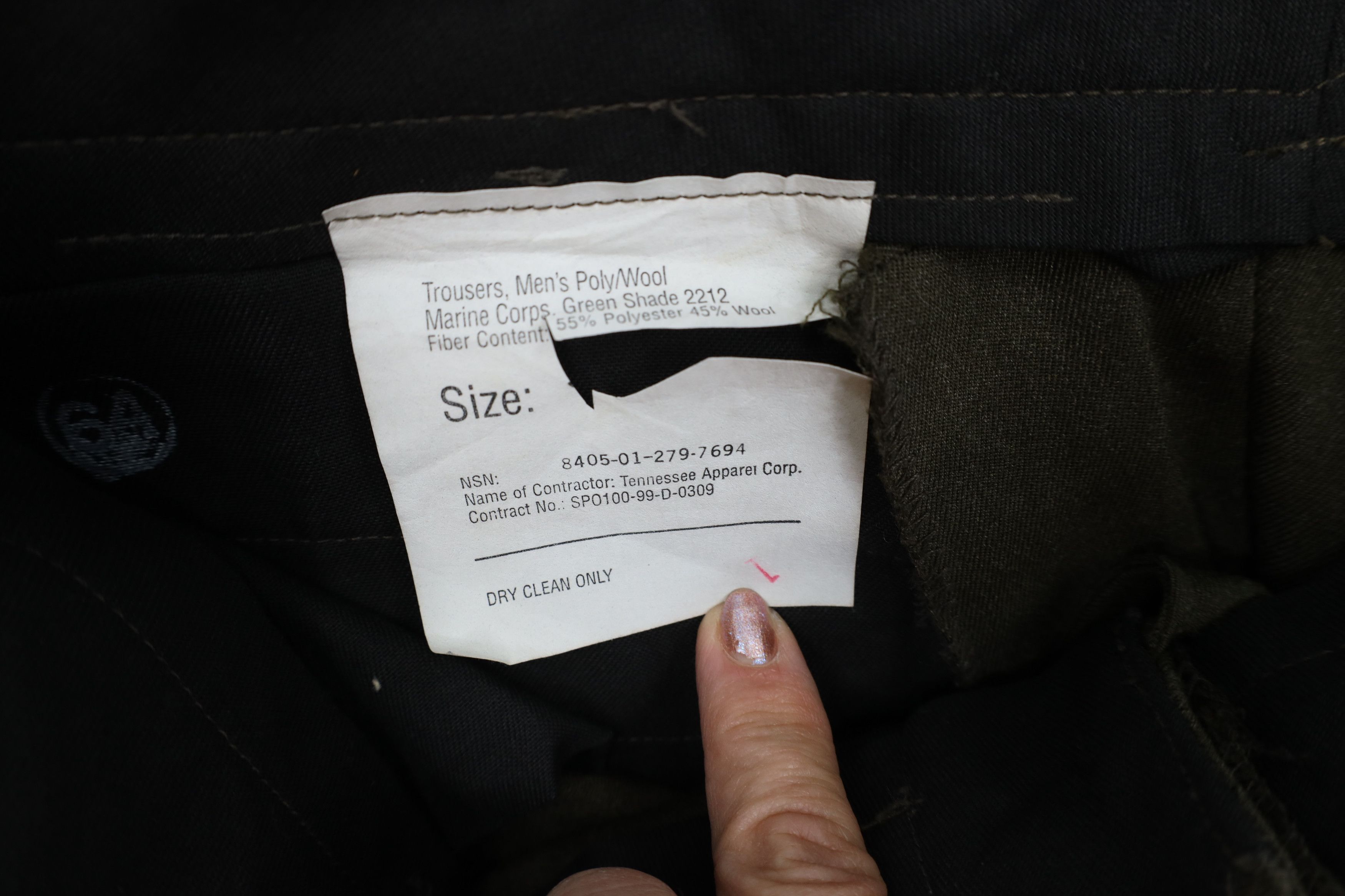 Vintage Vintage 90s USGI Marine Corps USMC Trousers Pants USA Size US 30 / EU 46 - 8 Thumbnail