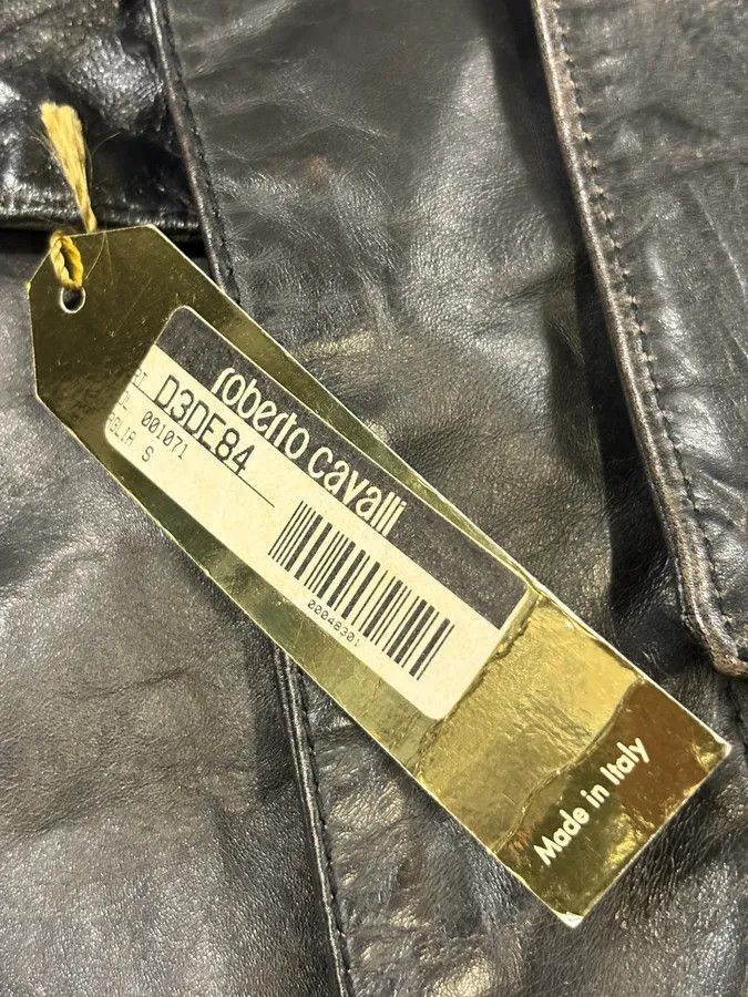 Roberto Cavalli 2000s Roberto Cavalli Black Leather Premium Trench Coat Size US S / EU 44-46 / 1 - 11 Thumbnail