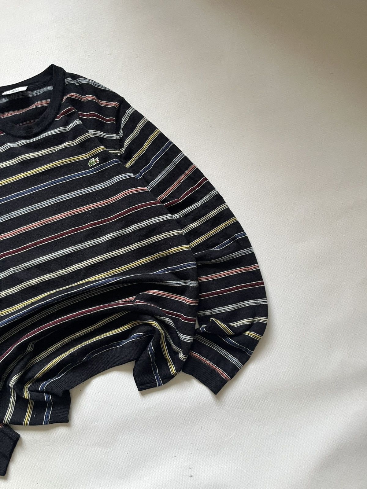 Lacoste Vintage Lacoste Striped Crewneck Sweatshir Size US M / EU 48-50 / 2 - 2 Thumbnail