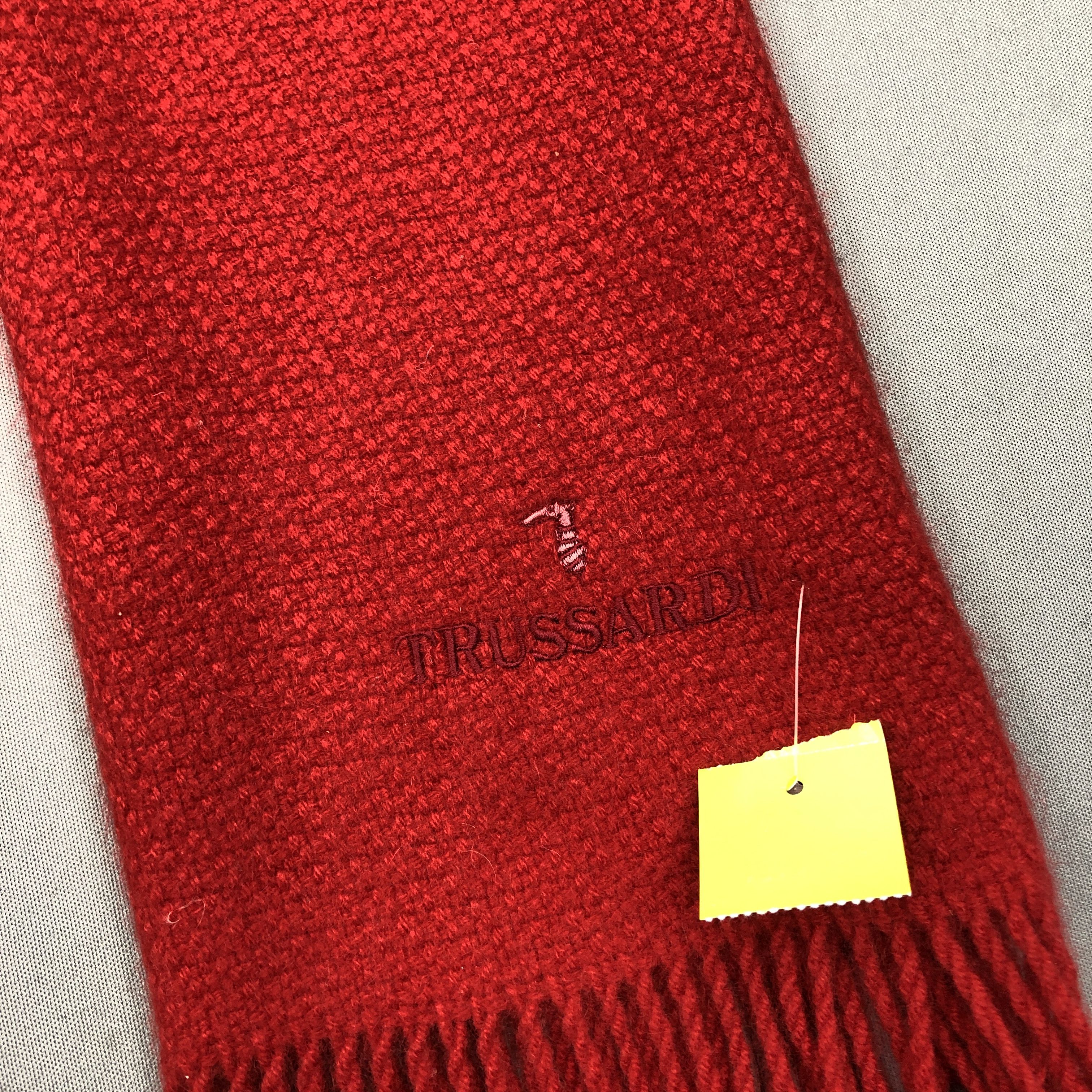 Trussardi Vintage Trussardi Scarf Muffler Wool Cashmere Scarves Size ONE SIZE - 4 Thumbnail