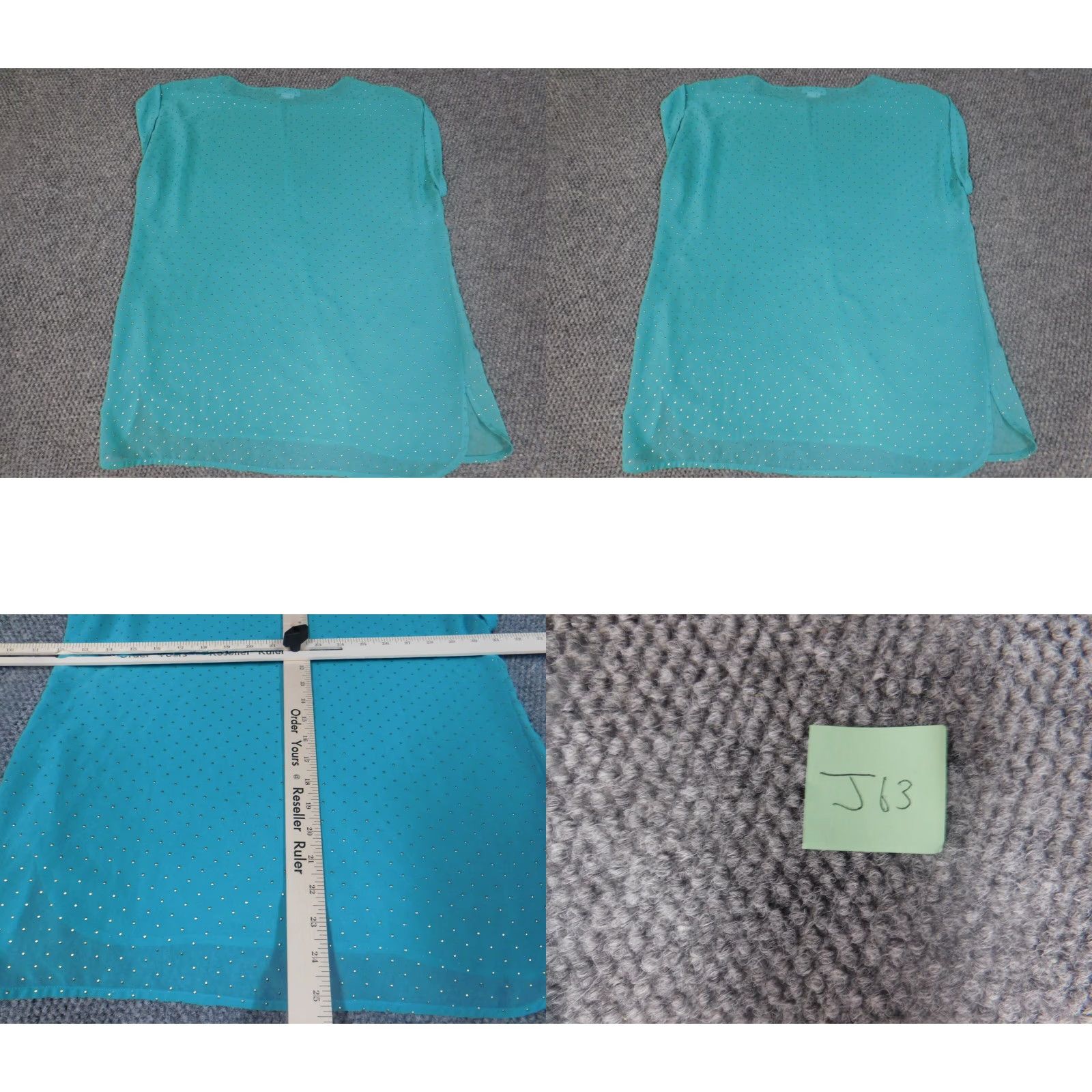 Liz Claiborne Liz Claiborne Blouse Womens M Green Floral Sleeveless Round Neck Pullover Casual Regular Polyester Rayon Stretch Basic Vintage No Size M / US 6-8 / IT 42-44 - 8 Thumbnail
