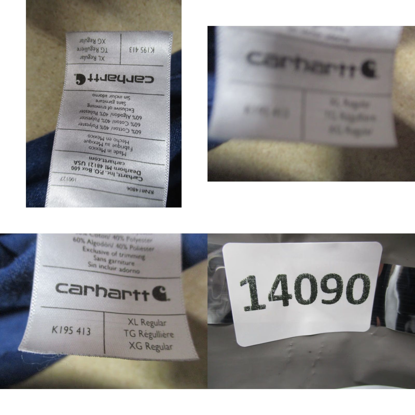 Carhartt Carhartt Shirt XL Mens Blue Spell Out Crew Neck T-Shirt Size US XL / EU 56 / 4 - 8 Thumbnail
