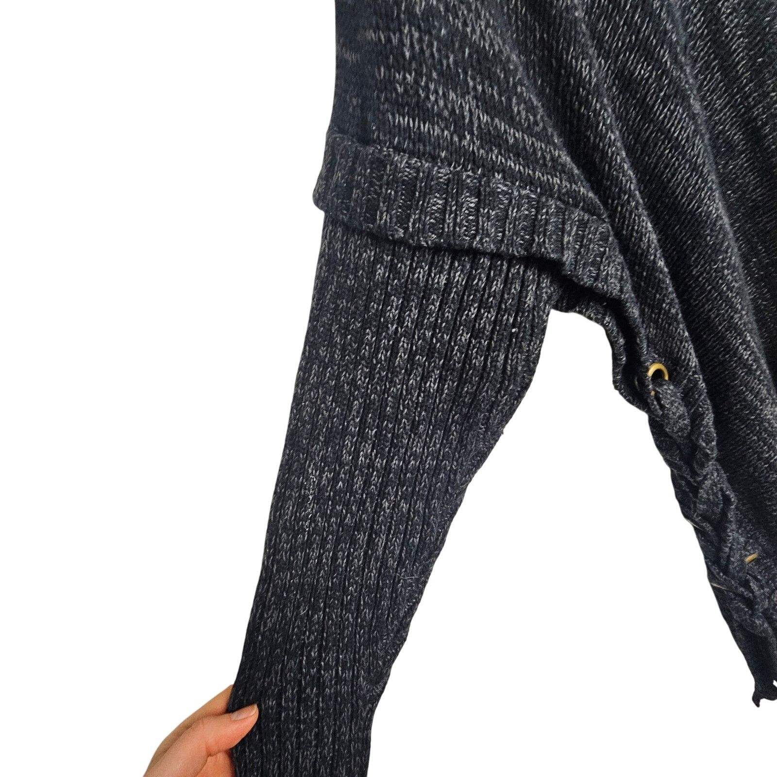 Soft Surroundings Soft Surroundings Women Cowl Neck Sweater Lace Up Sides L/XL Size L / US 10 / IT 46 - 5 Thumbnail