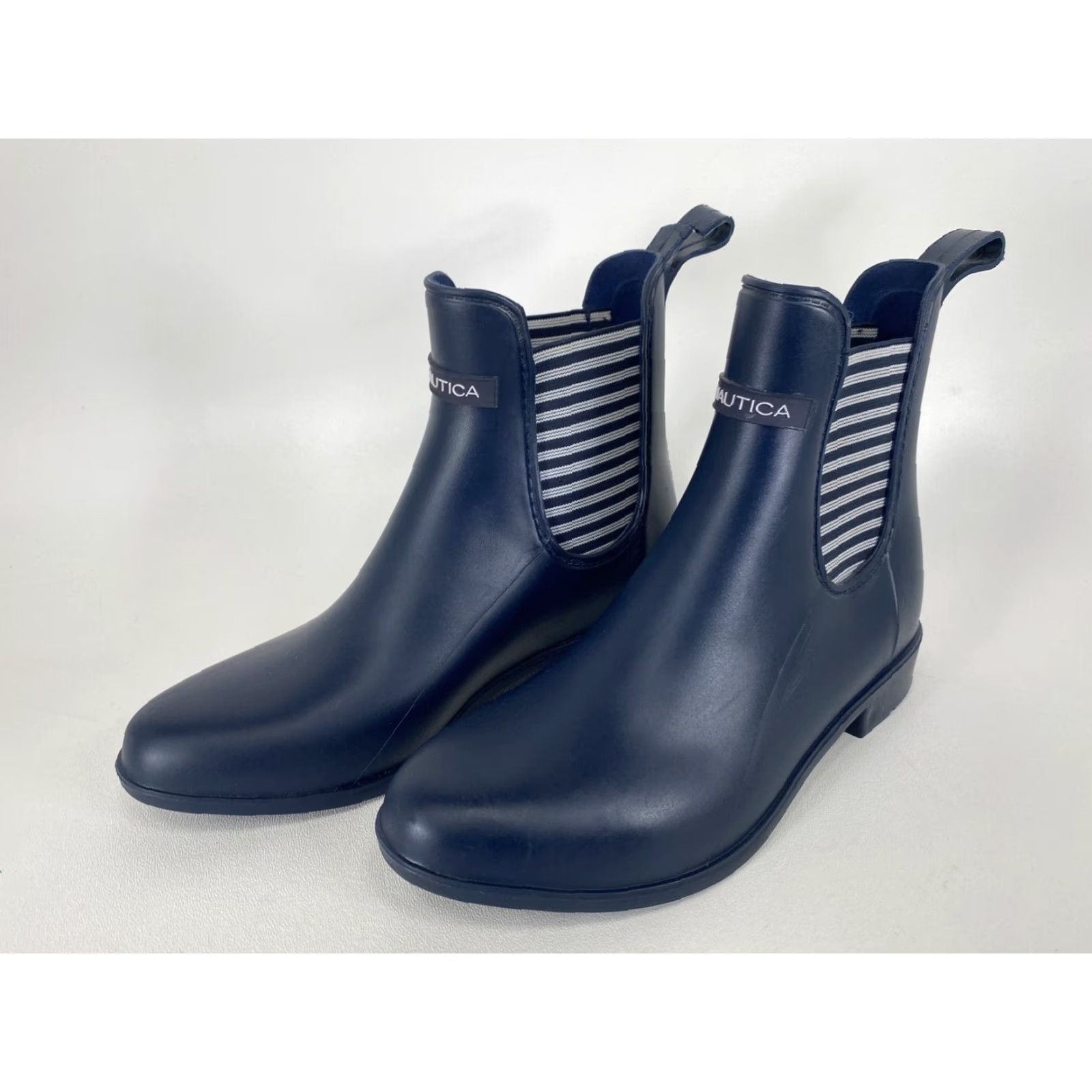 Nautica Nautica Women’s Rain Boot Rubber Size 6 Ankle Chelsea Pull On Blue Rubber Boots City Outdoor Athleisure Modern Womens Boots Size US 6 / IT 36 - 2 Thumbnail