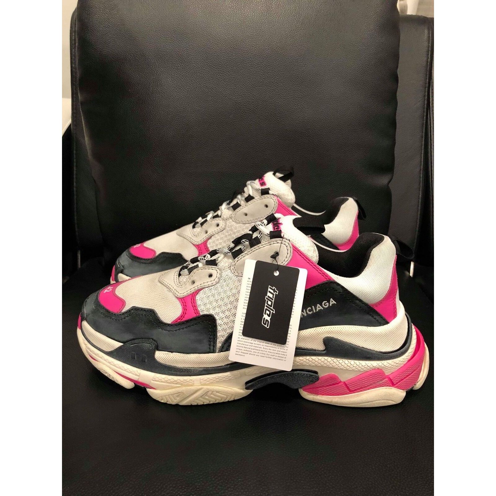 Balenciaga Triple S Sneaker Womens Leather Speed Flat Trainers 42 Size US 12 / IT 42 - 10 Thumbnail