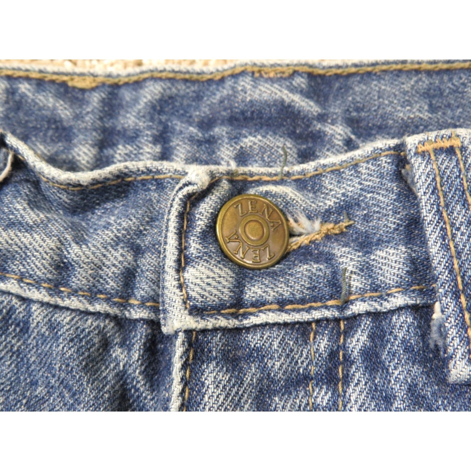 Vintage VINTAGE ZENA Jeans Women 11 28x28 High Waisted Tapered 100% Cotton Blue Denim 28 Inseam Medium Wash 80s Retro Womens Jeans Size 32" / US 10 / IT 46 - 5 Thumbnail