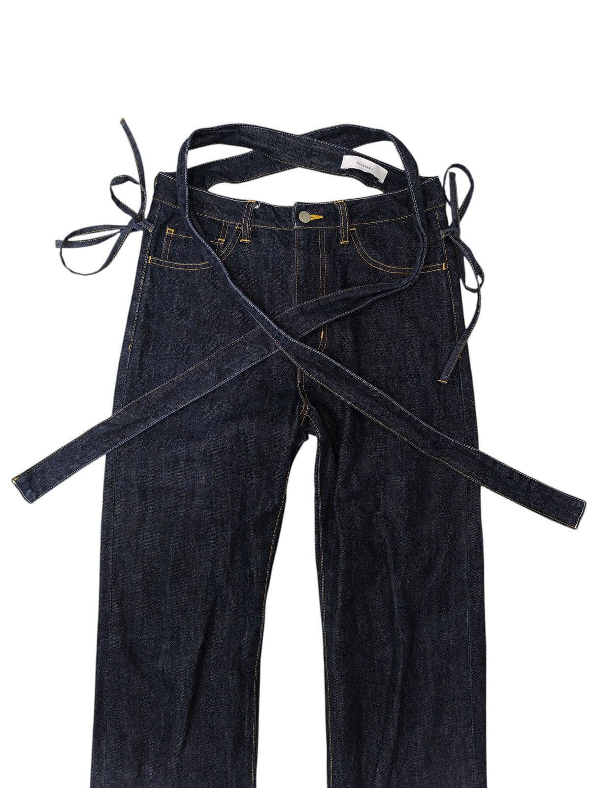 Facetasm Facetasm Belt Blue Denim Pants Size US 30 / EU 46 - 4 Thumbnail
