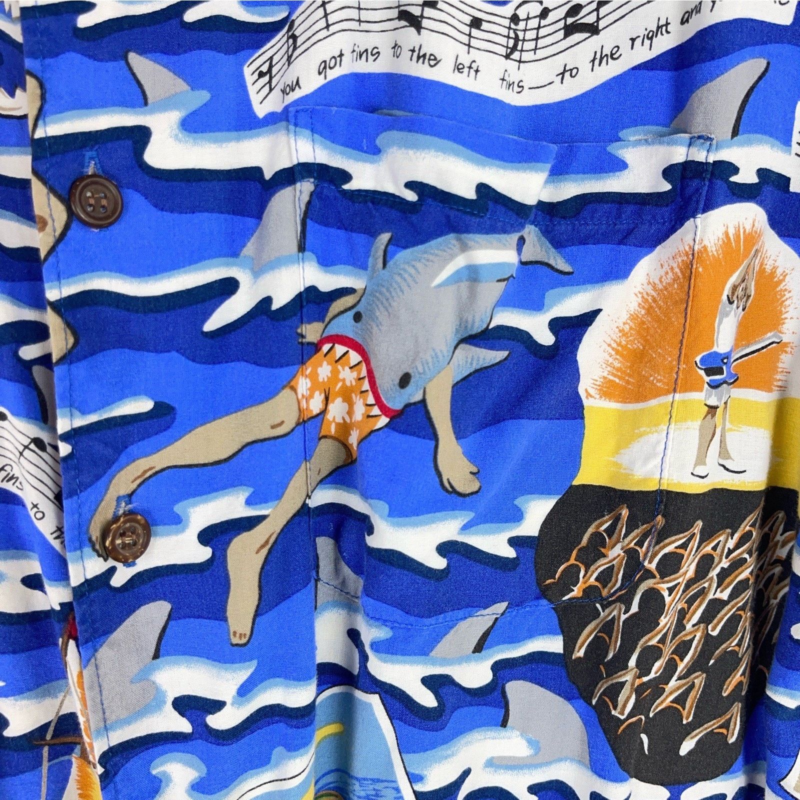 Reyn Spooner Reyn Spooner X Jimmy Buffet Shark Bait Hawaiian Shirt Large Size US L / EU 52-54 / 3 - 4 Thumbnail