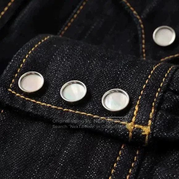 The Flat Head The Flat Head Classic Western Denim Shirt. Size US S / EU 44-46 / 1 - 4 Thumbnail