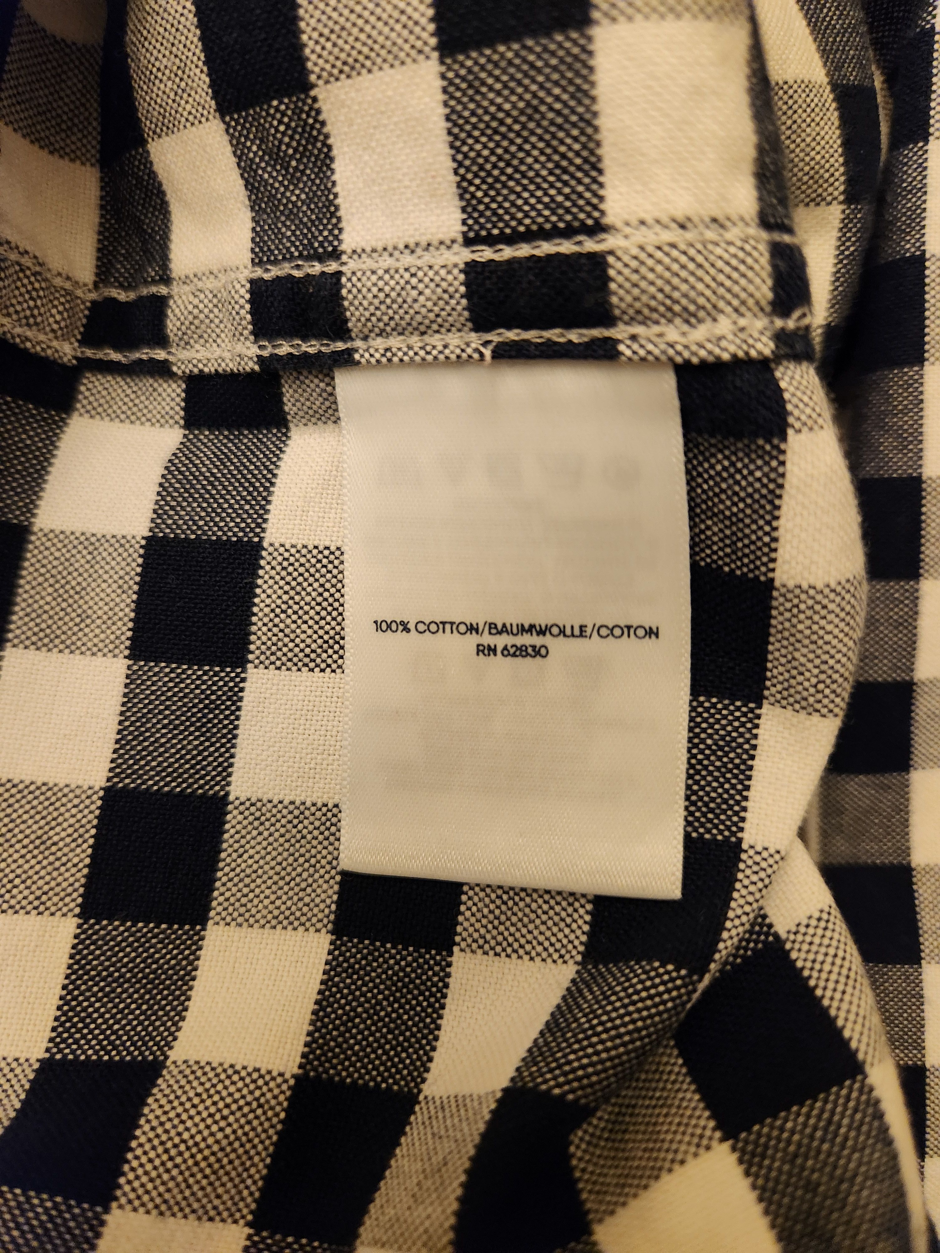 Lands' End Vintage Blue & White Checkered Button Front Shirt Size US XL / EU 56 / 4 - 3 Thumbnail
