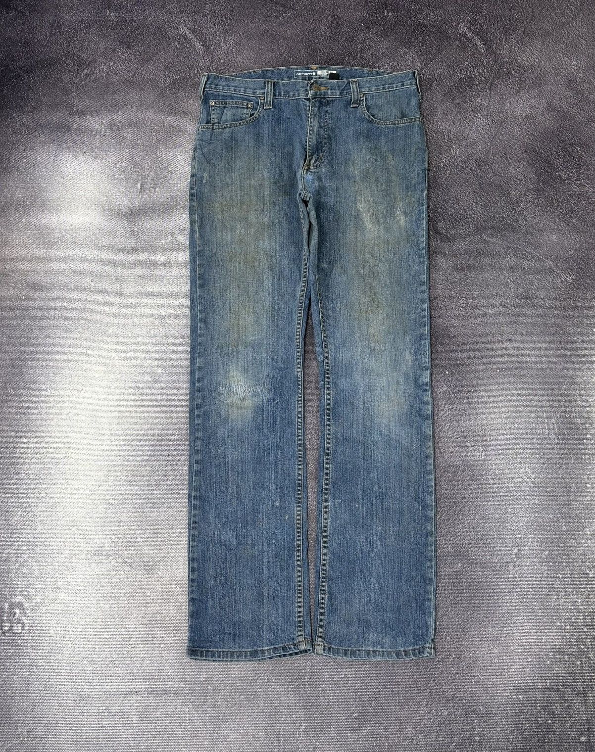 Carhartt Vintage Carhartt Relaxed Fit Workwear Faded Blue Denim Jeans Size US 34 / EU 50 - 2 Thumbnail