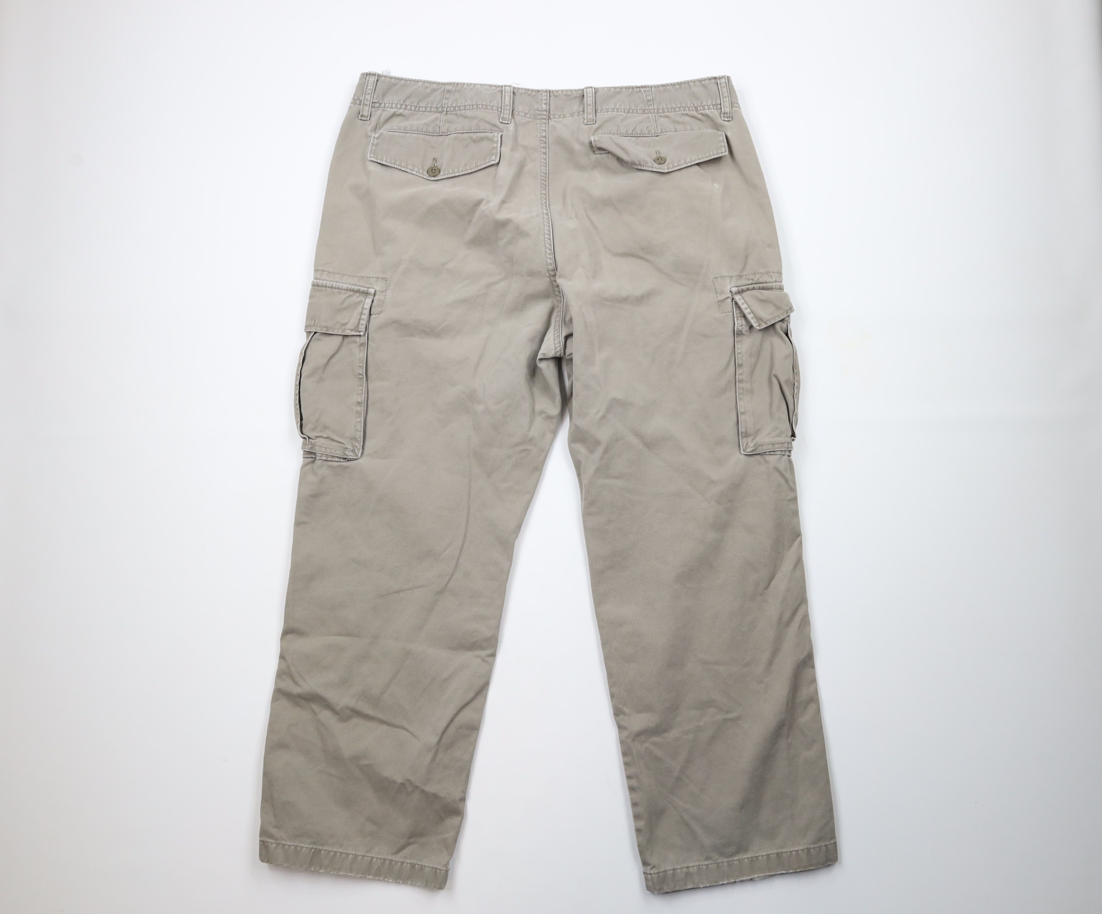 Nautica × Vintage Vintage 90s Nautica Baggy Fit Wide Leg Cargo Pants Beige Size US 40 / EU 56 - 11 Thumbnail