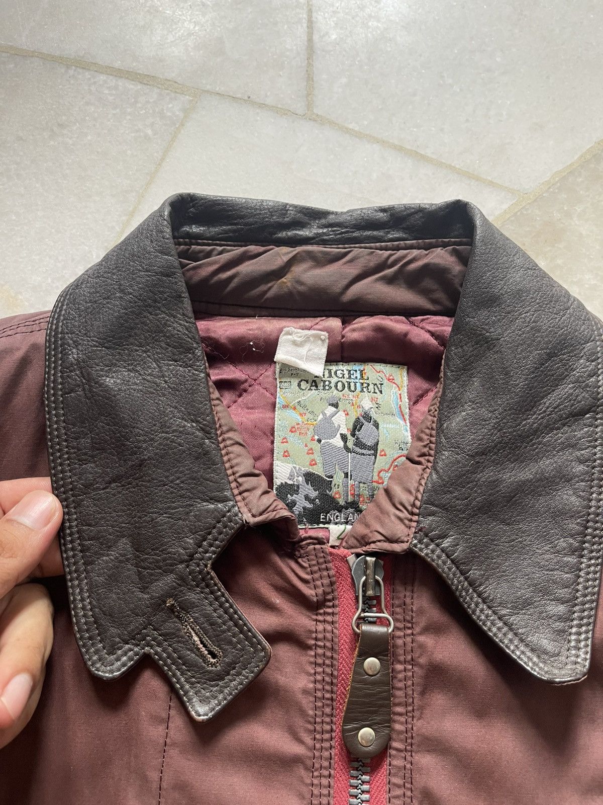 Nigel Cabourn 80s 90s Nigel Caboun Faded Flight Jacket 96 Size US L / EU 52-54 / 3 - 10 Thumbnail