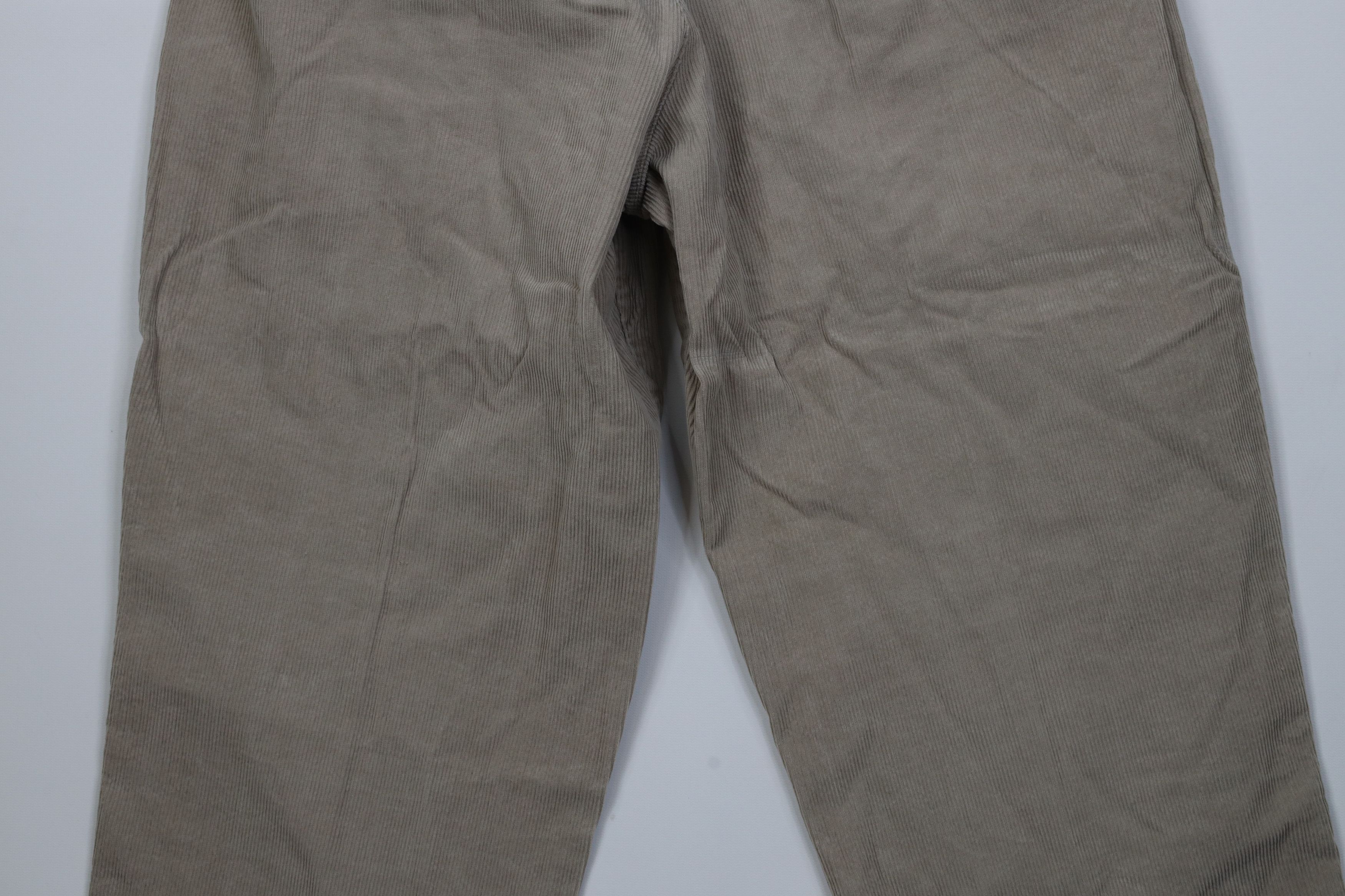 Vintage Vintage 90s Streetwear Wide Leg Corduroy Chino Pants Beige Size US 32 / EU 48 - 10 Thumbnail