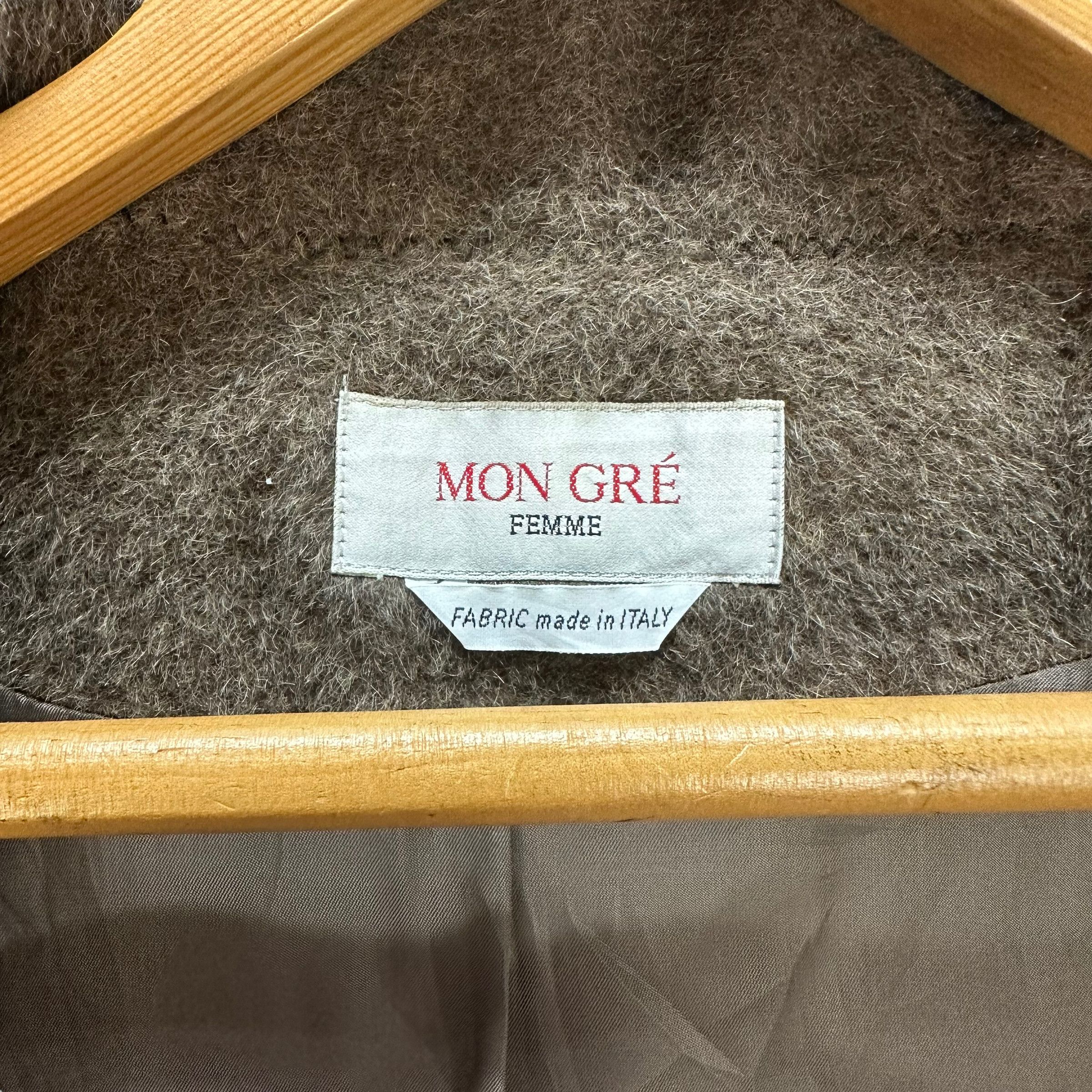 Japanese Brand MON GRE FEMME MOHAIR COAT #8060-199 Size M / US 6-8 / IT 42-44 - 8 Thumbnail