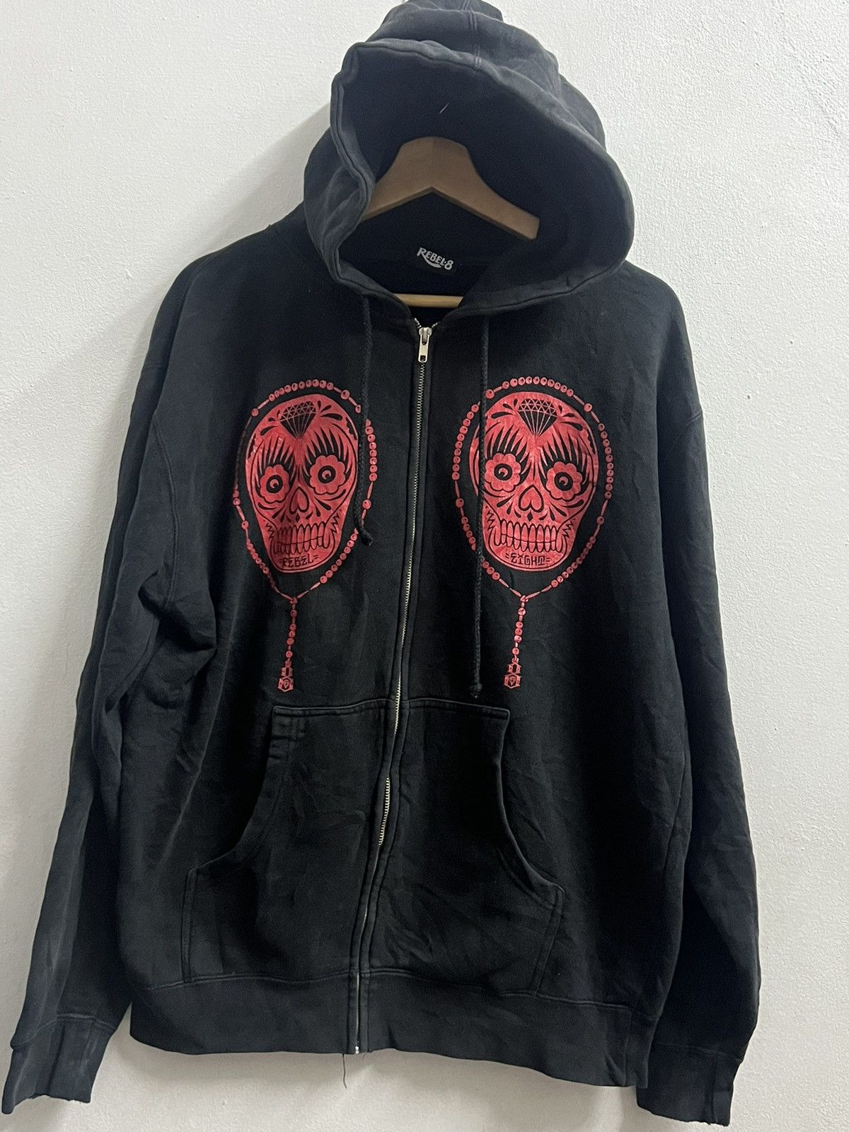 Rebel8 Rebel8 sweatshirt hoodie pair skull punk rock Size US L / EU 52-54 / 3 - 1 Thumbnail