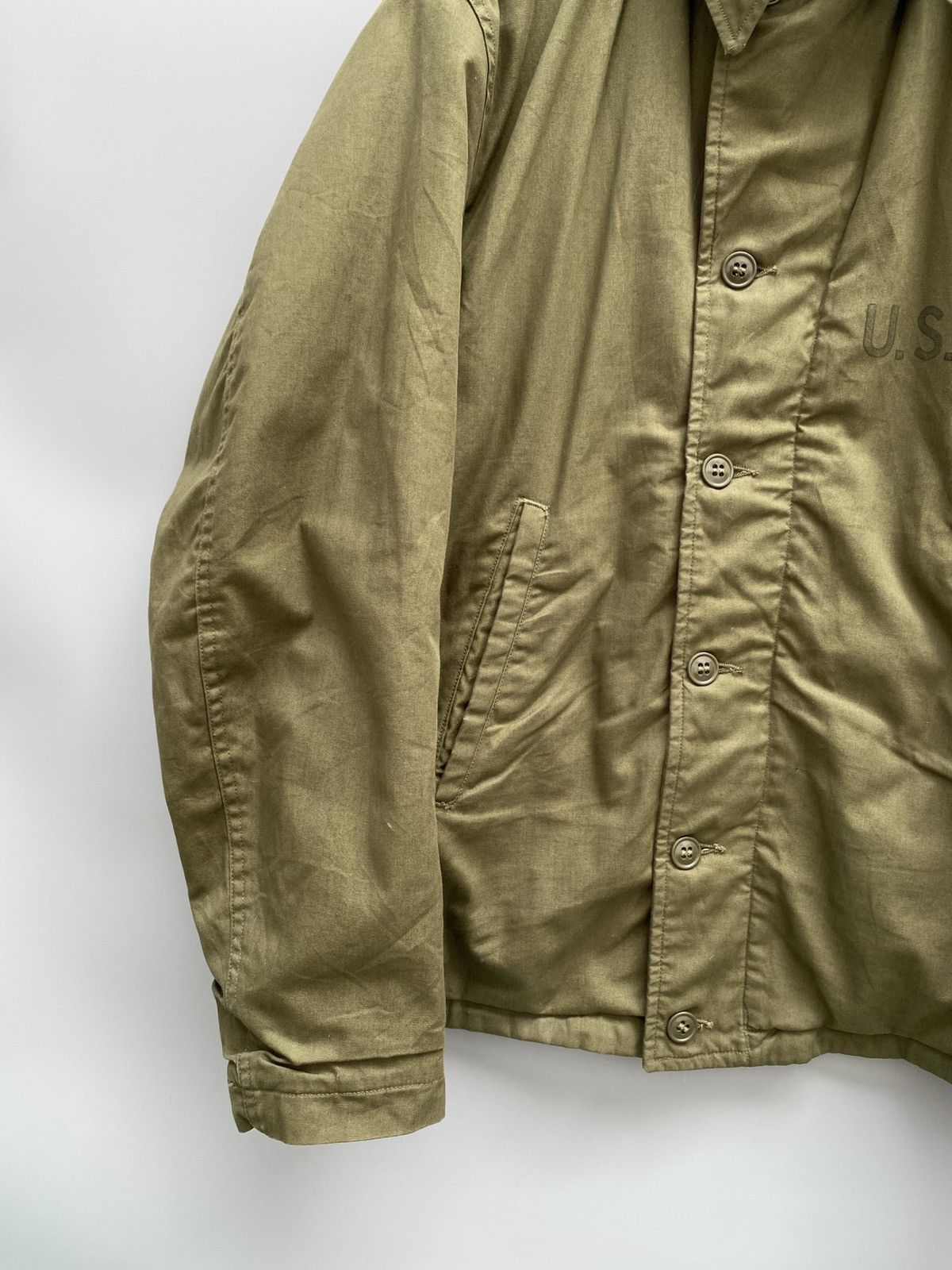 Vintage USN 1944 Field Jacket WW2 N-4 Deck Jacket Size US M / EU 48-50 / 2 - 6 Thumbnail